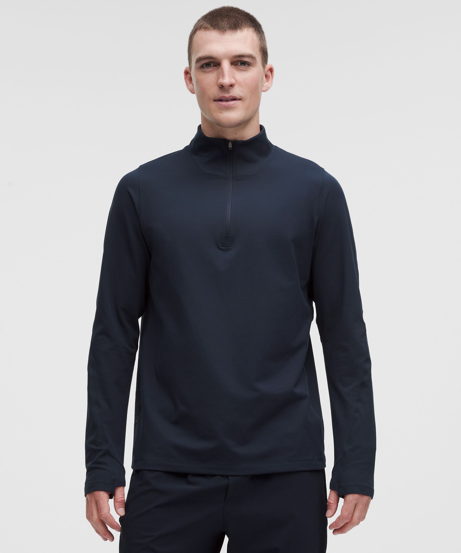 Rulu フリース ハーフジップ長袖シャツ | ロングスリーブ | Lululemon JP