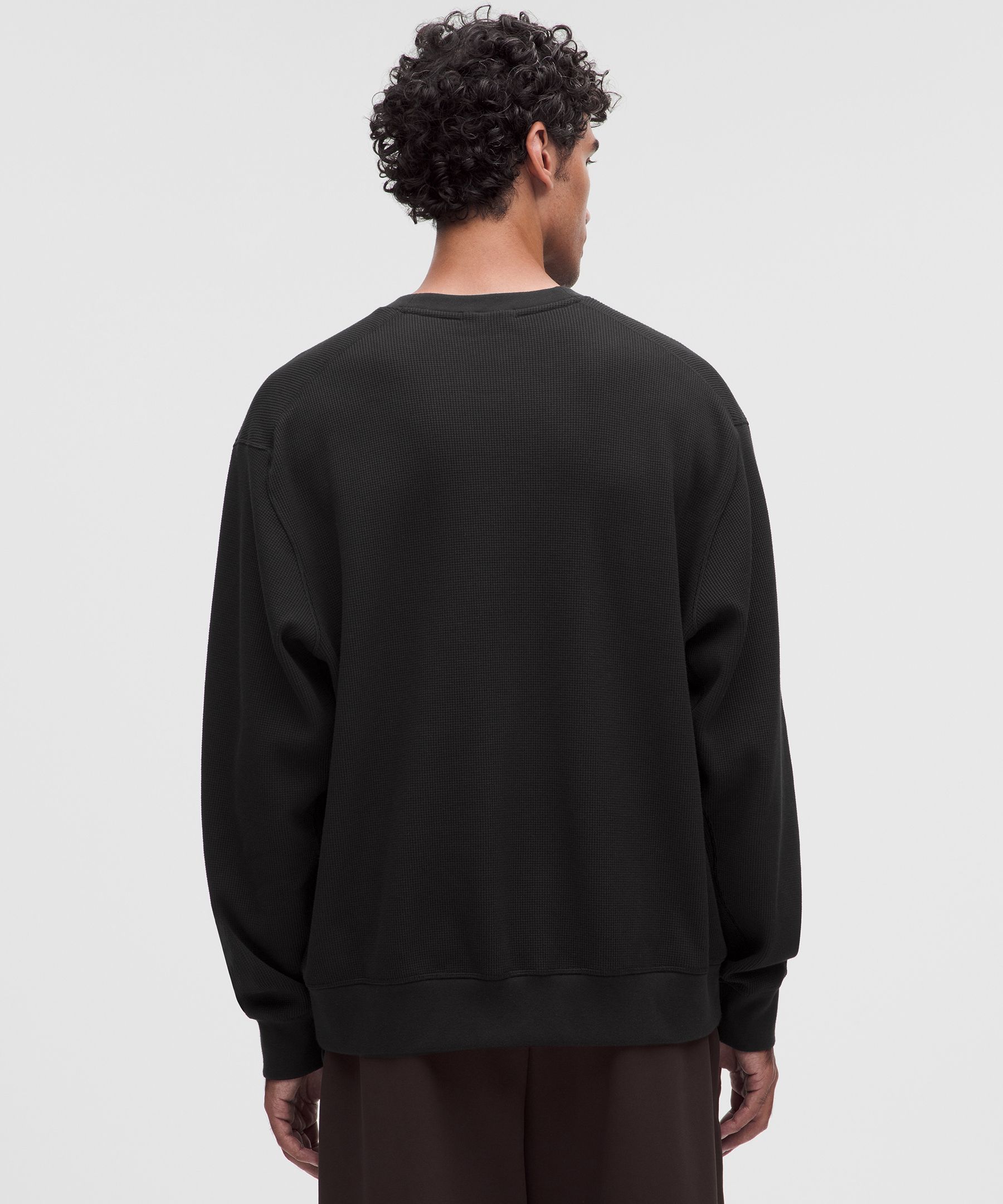 Cotton-Blend Waffle-Knit Long Sleeve