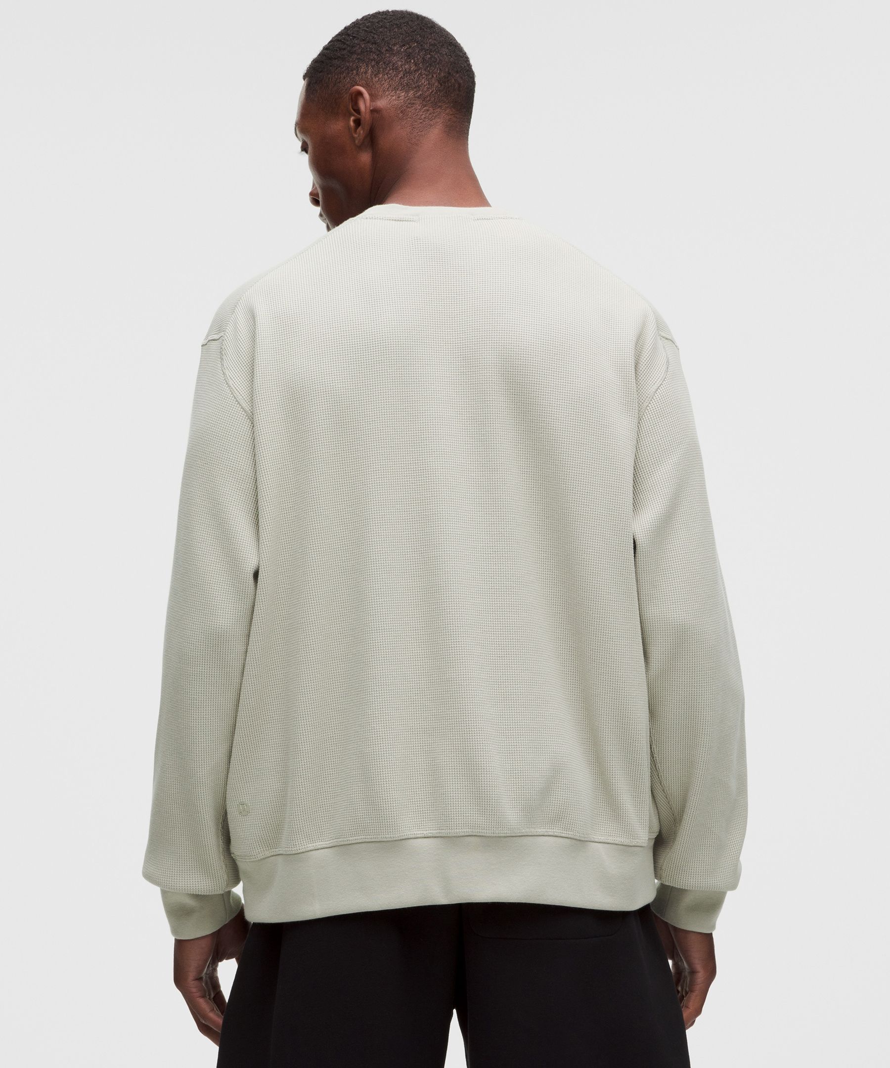 Cotton-Blend Waffle-Knit Long Sleeve