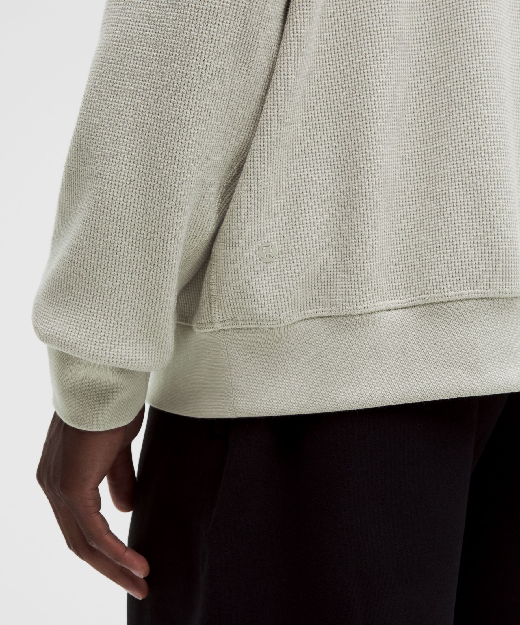 Cotton-Blend Waffle-Knit Long Sleeve