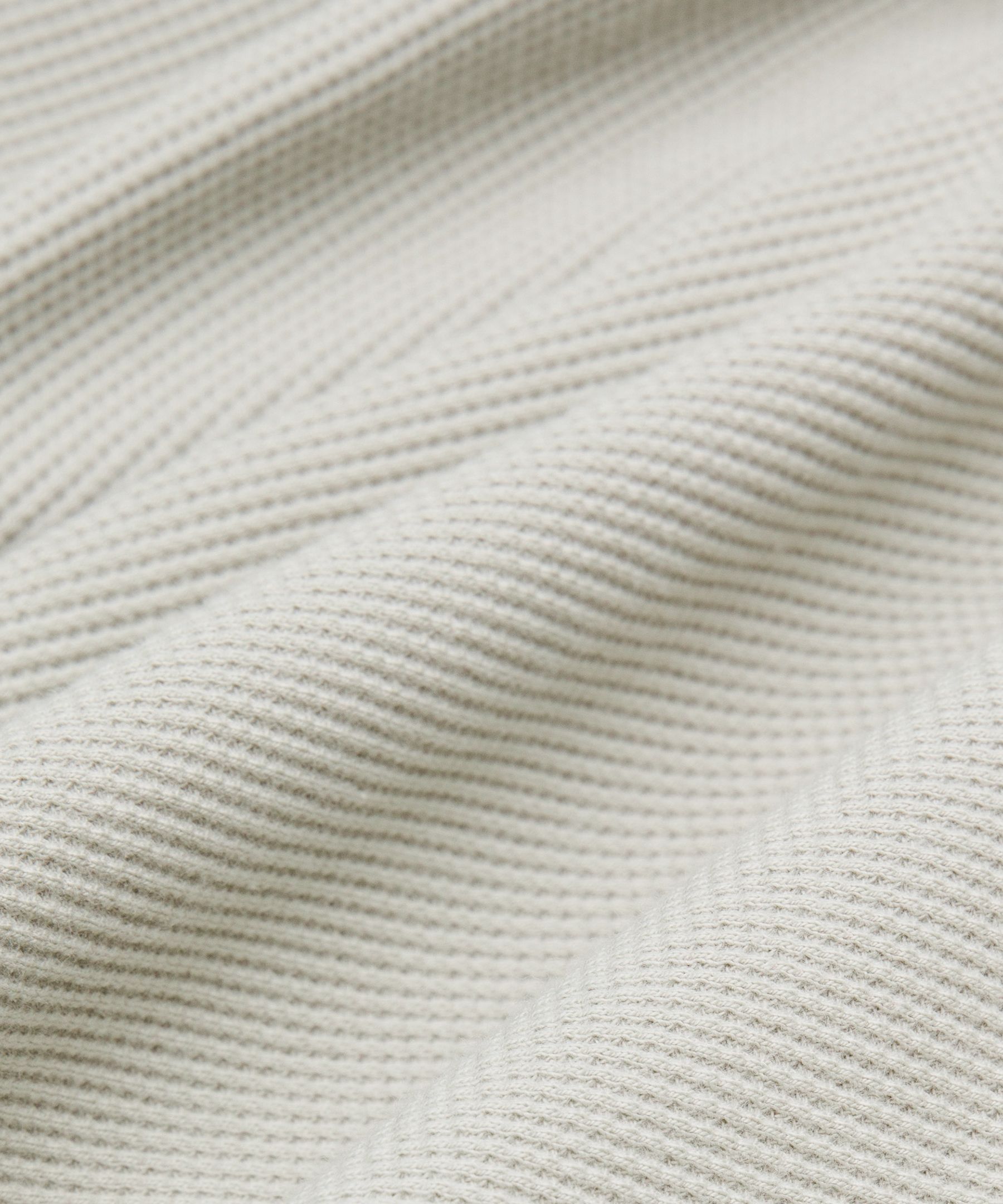 Cotton-Blend Waffle-Knit Long Sleeve