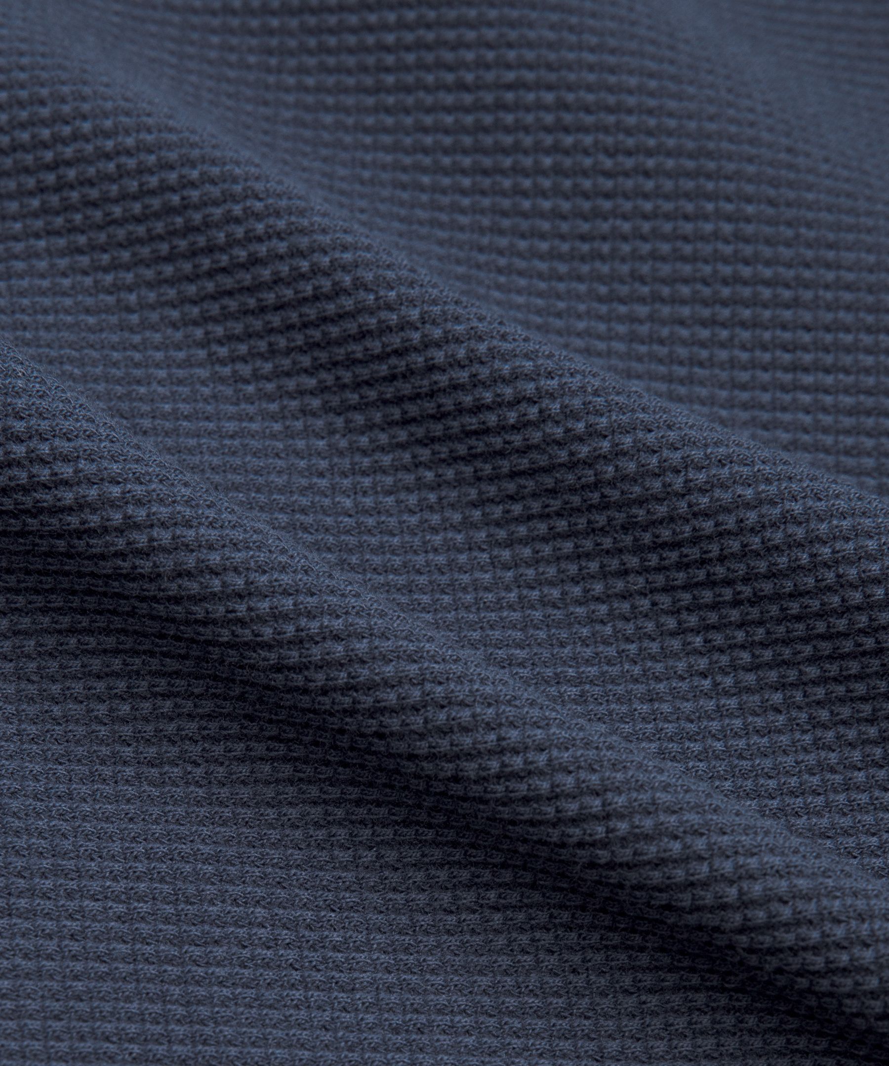 Cotton-Blend Waffle-Knit Long Sleeve