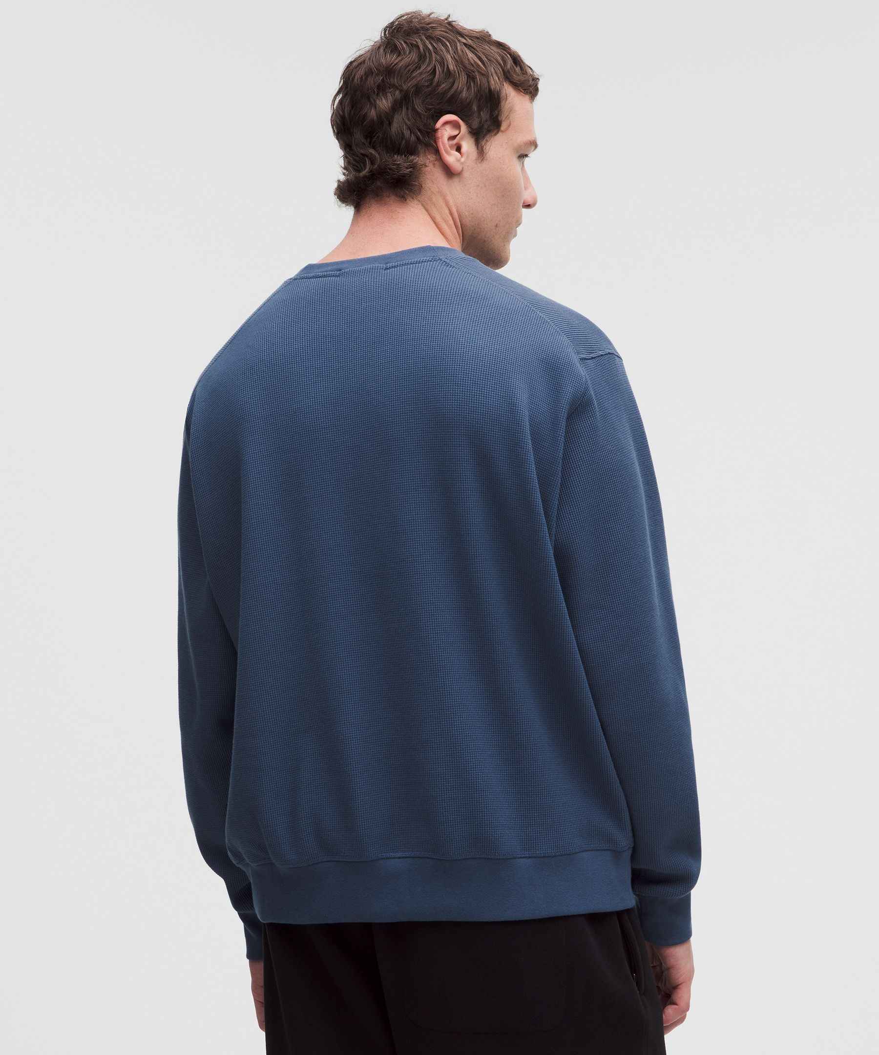 Cotton-Blend Waffle-Knit Long Sleeve