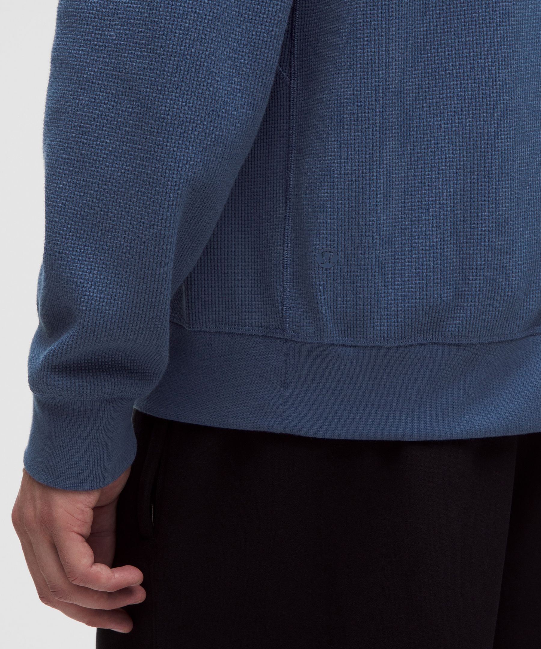 Cotton-Blend Waffle-Knit Long Sleeve