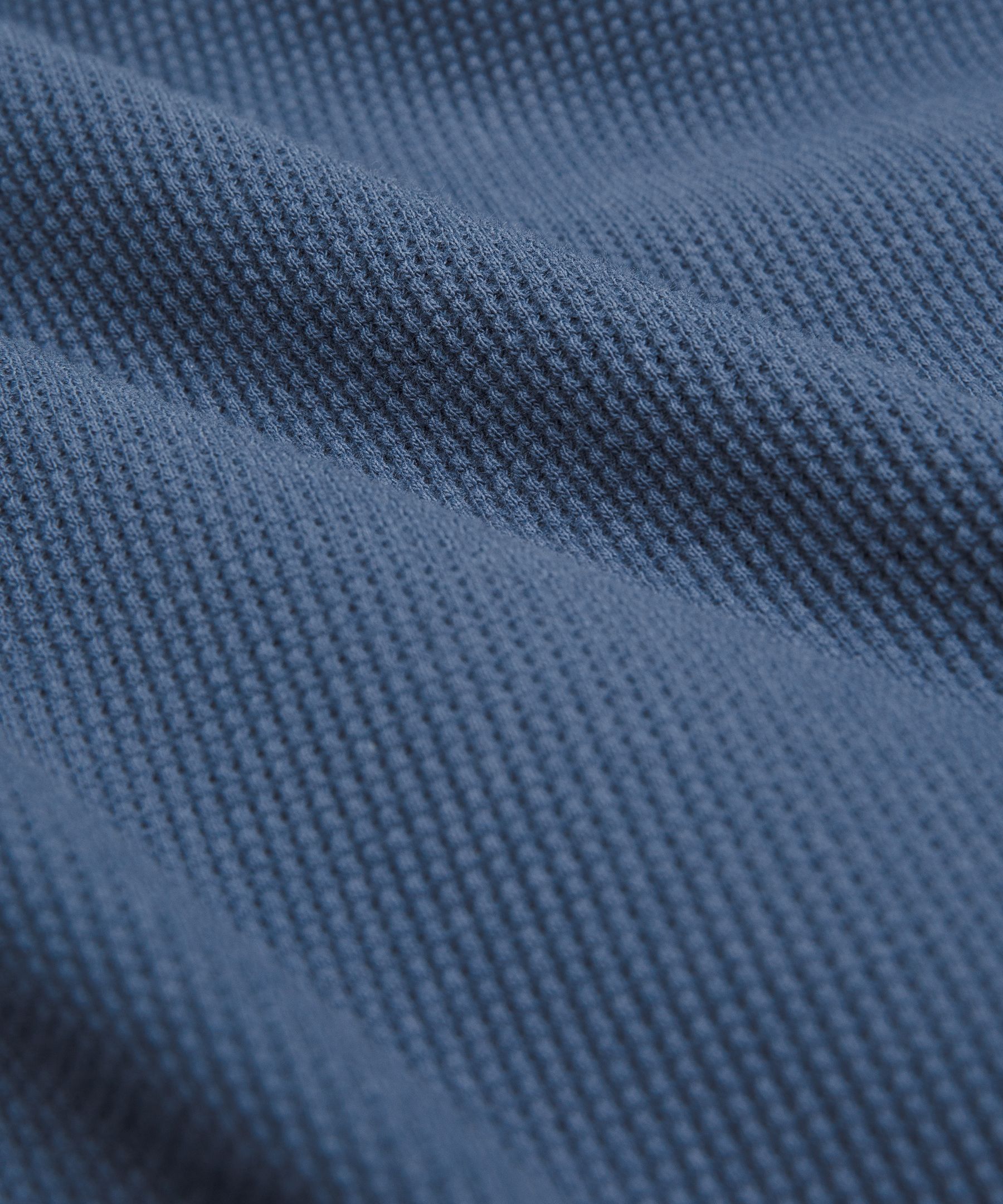 Cotton-Blend Waffle-Knit Long Sleeve