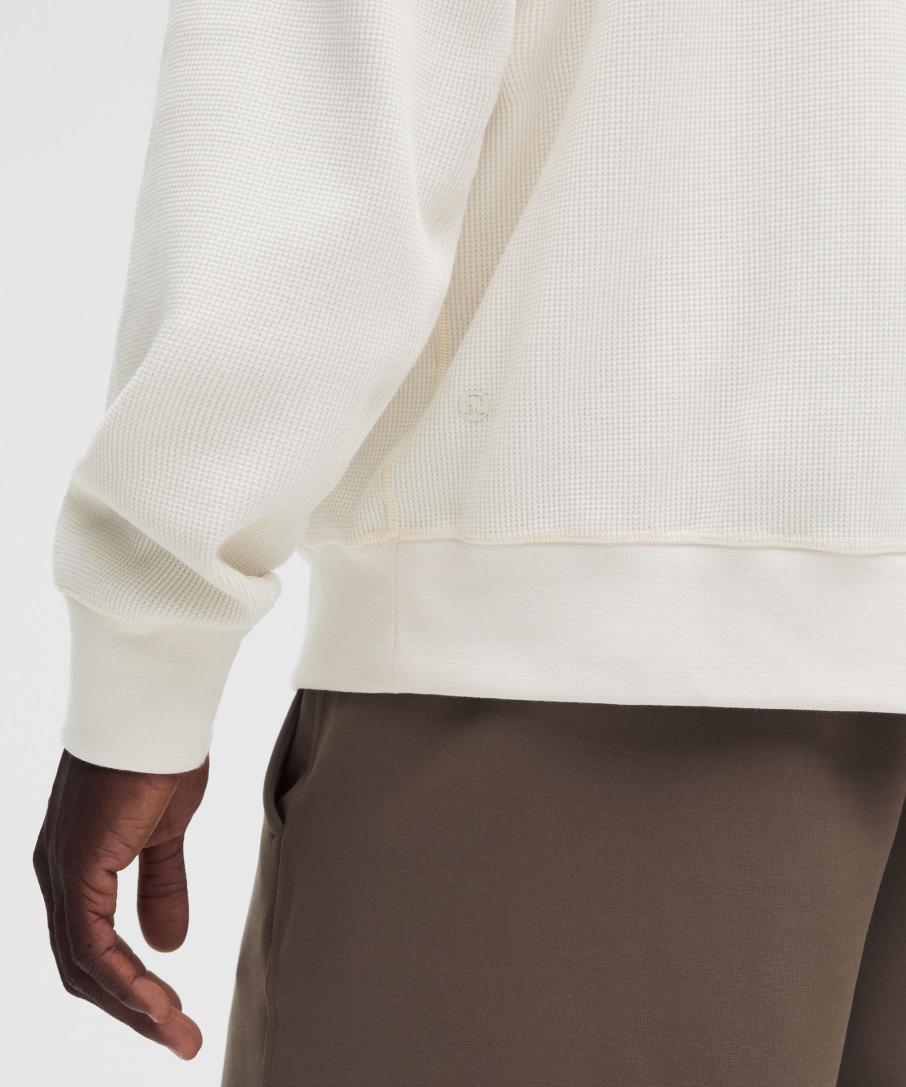 Cotton-Blend Relaxed-Fit Waffle Knit Hoodie
