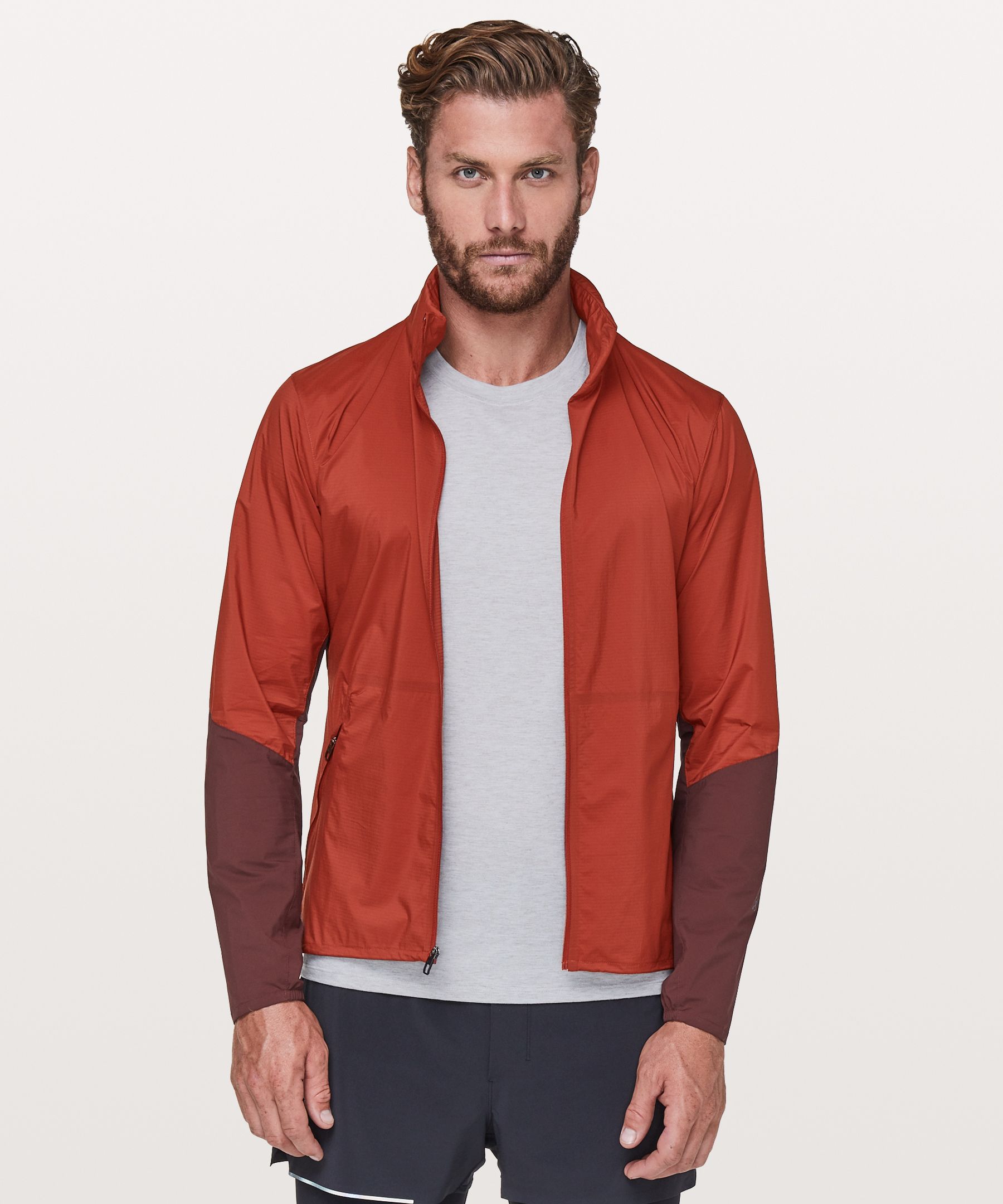 Lululemon Active Jacket In Magma/mahogany