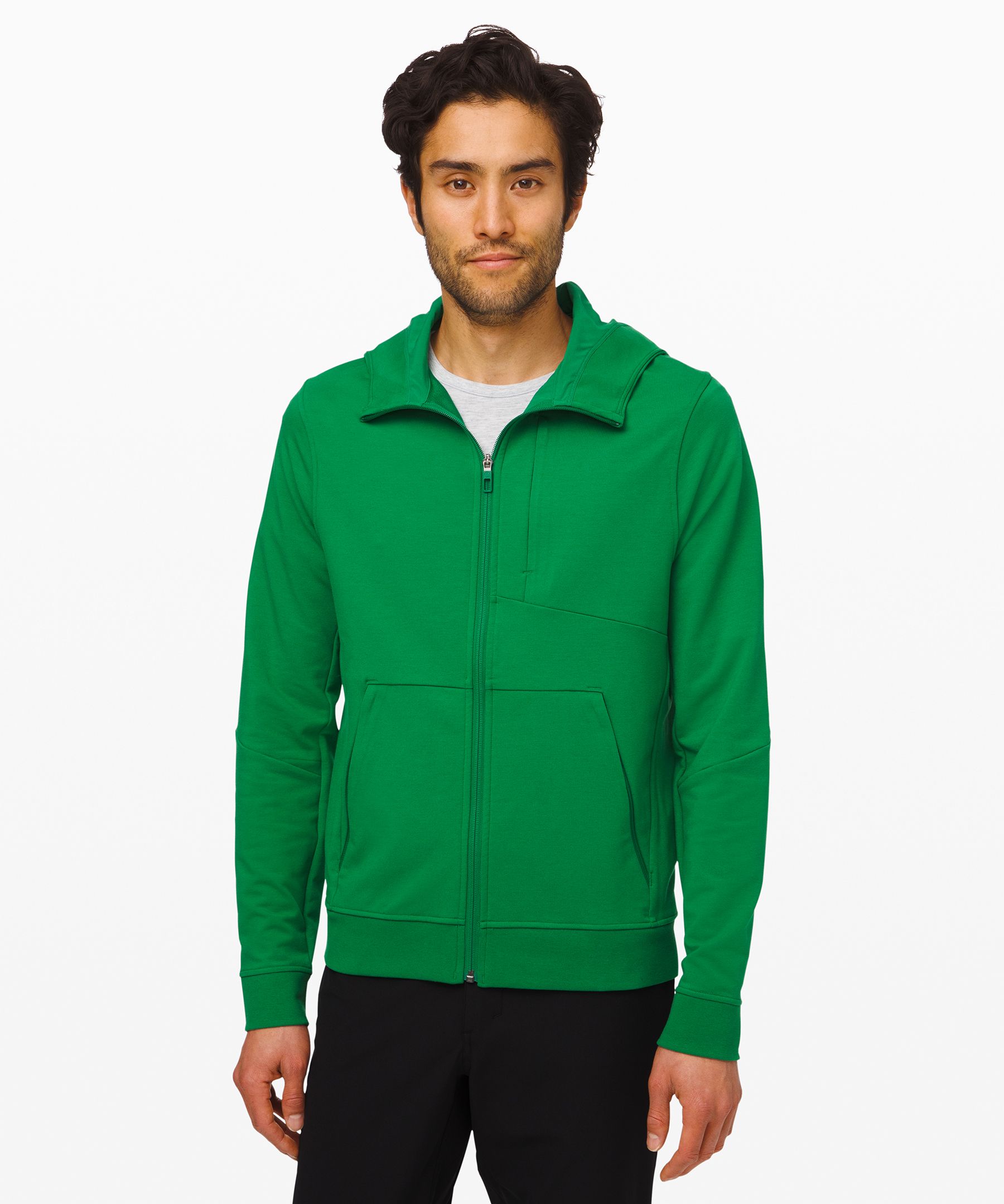Lululemon City Sweat Zip Hoodie French Terry In Classic Green