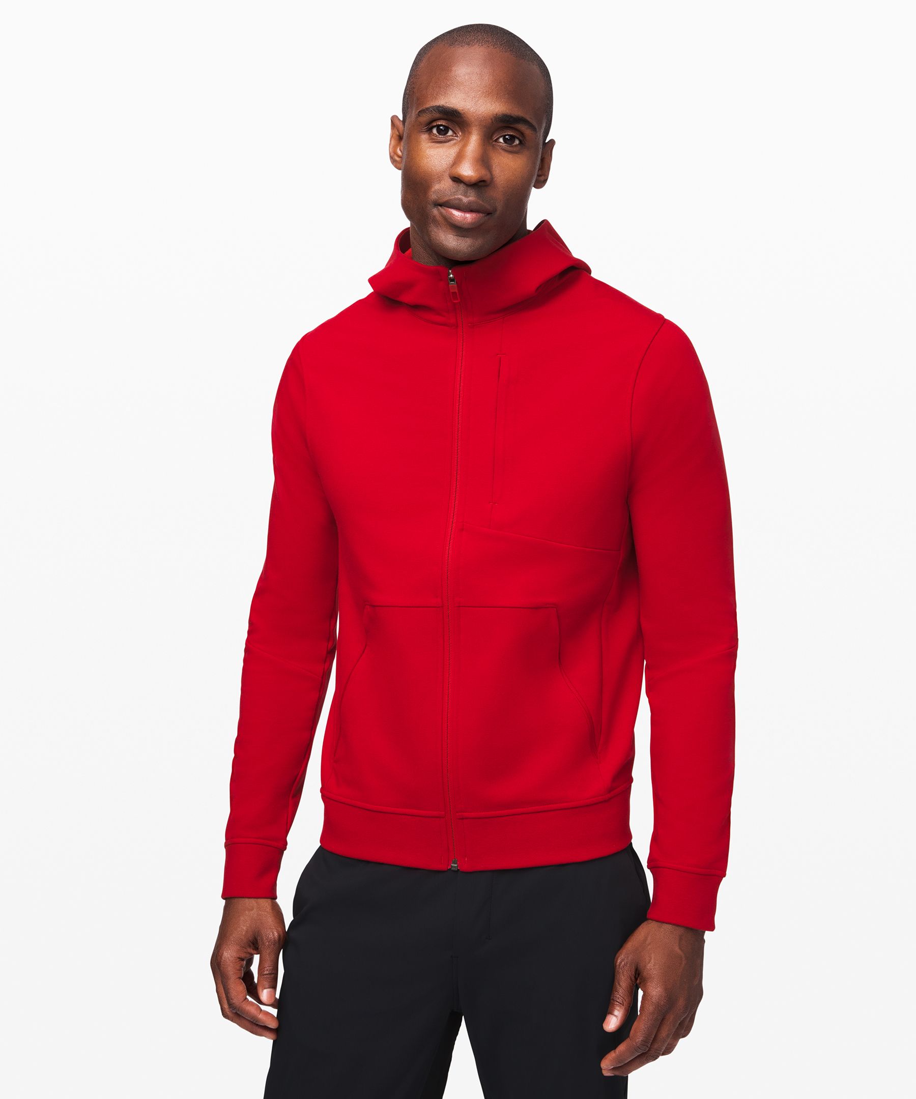 Lululemon City Sweat Zip Hoodie French Terry In Dark Red