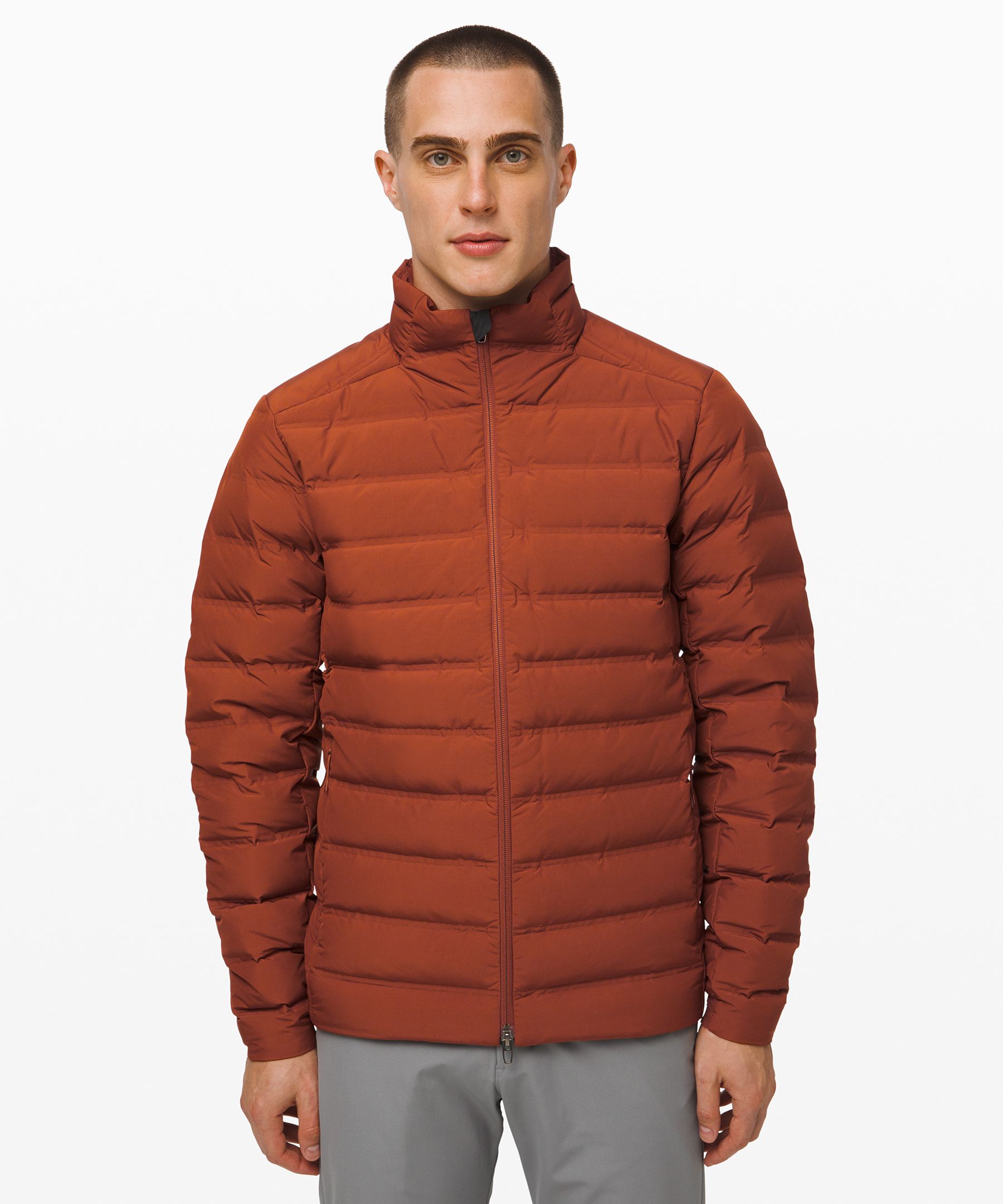 Lululemon Navigation Down Jacket In Dark Terracotta