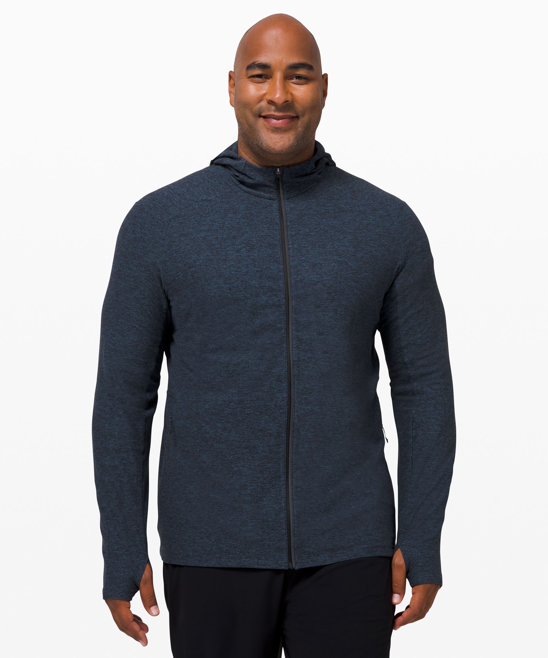 Lululemon Surge Warm Half-zip In Tri Colour Rulu Willow Green