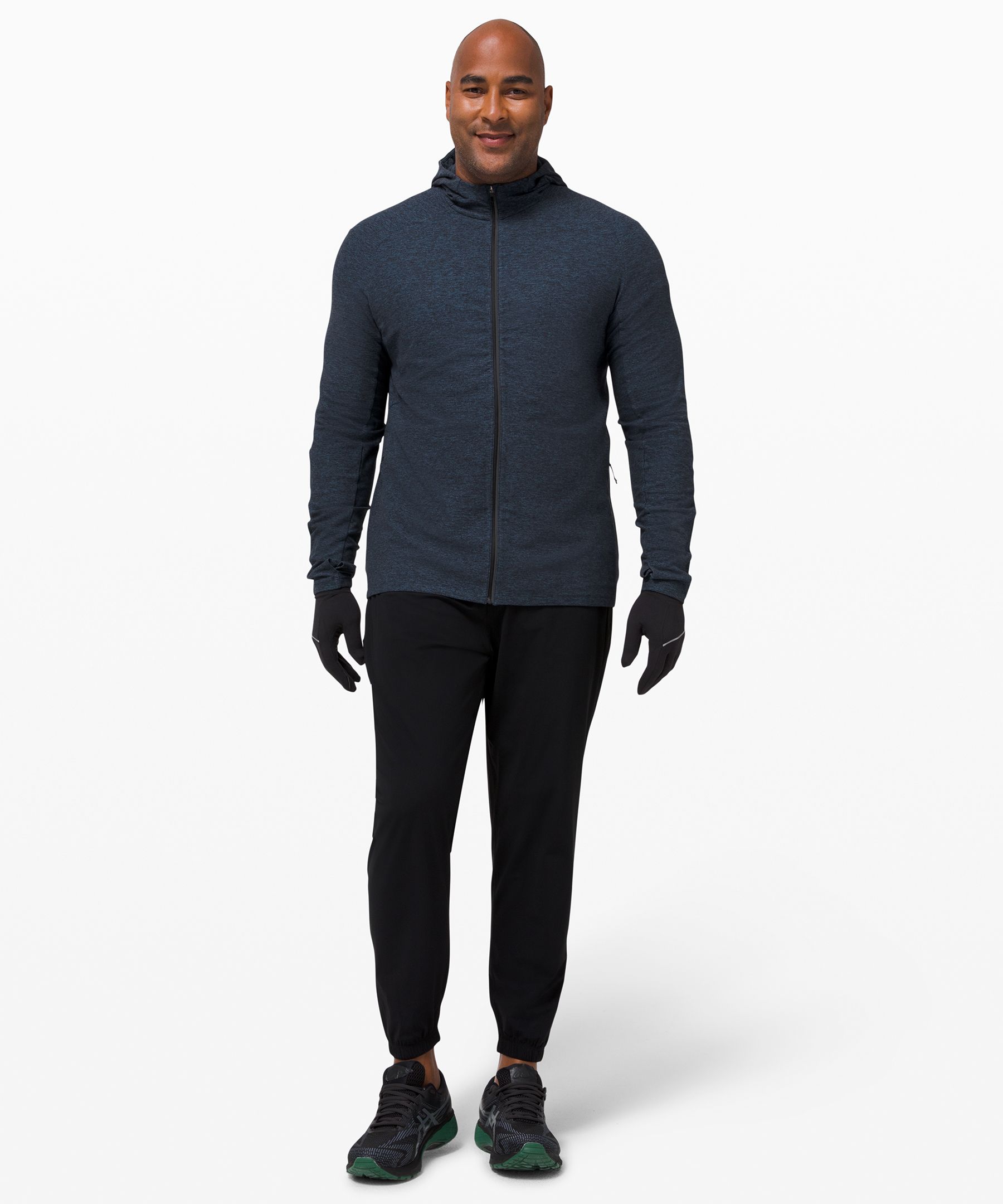 Lululemon Surge Warm Full Zip - Heathered True Navy/black