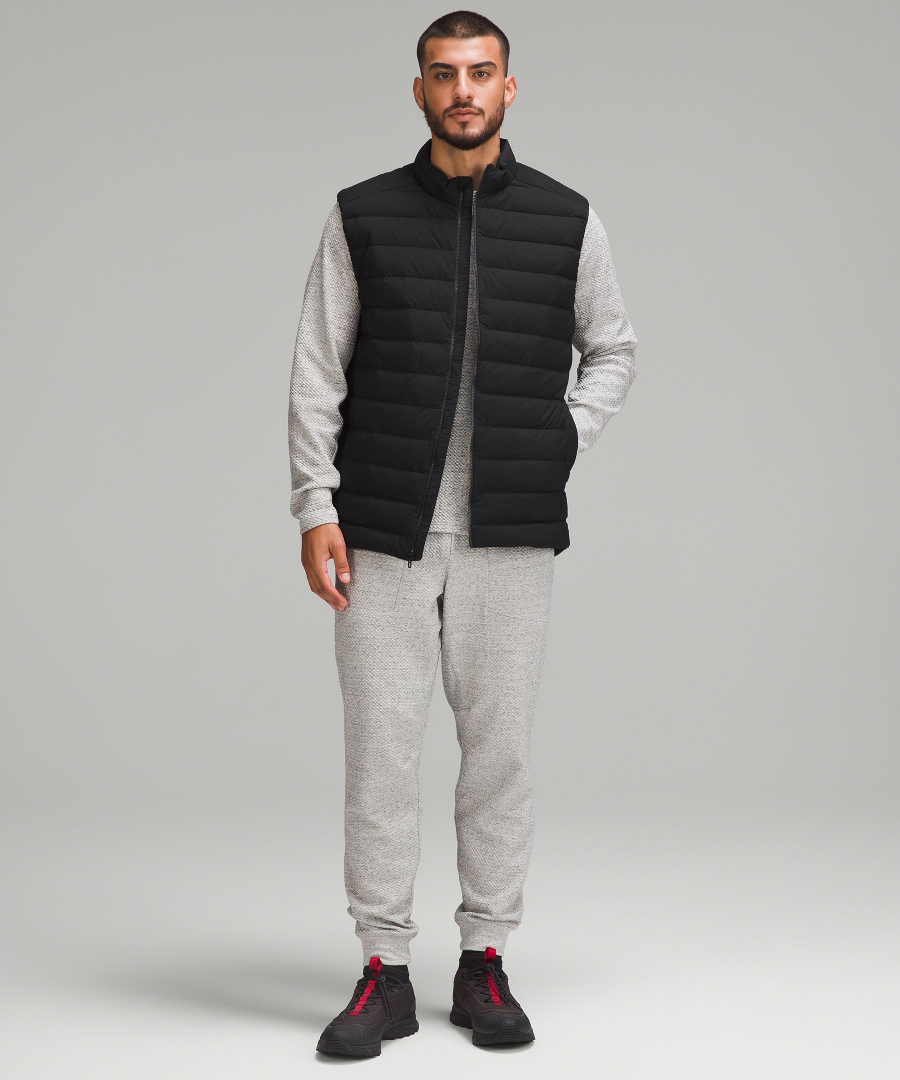 Shop Lululemon Navigation Down Vest In Black