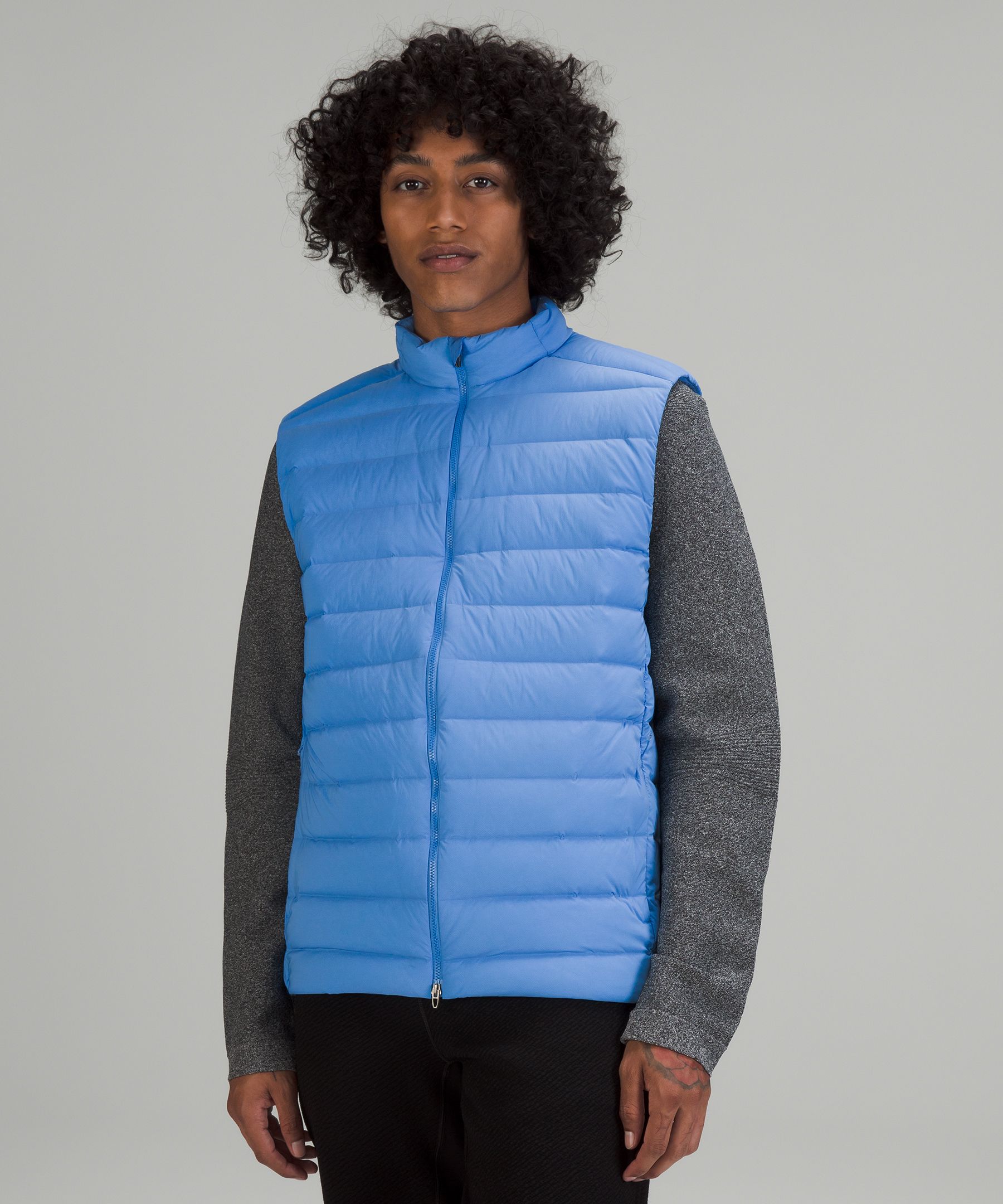 Lululemon Navigation Stretch Down Vest In Black