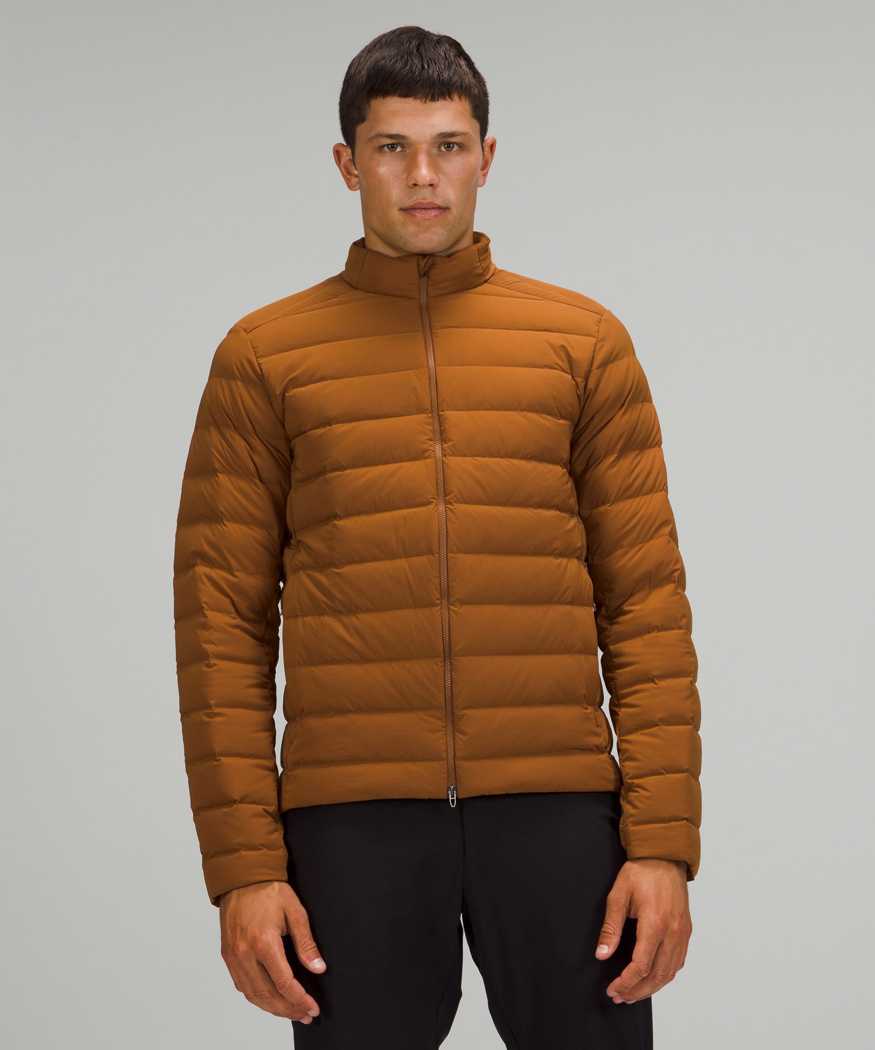 Lululemon Navigation Stretch Down Jacket In Copper Brown