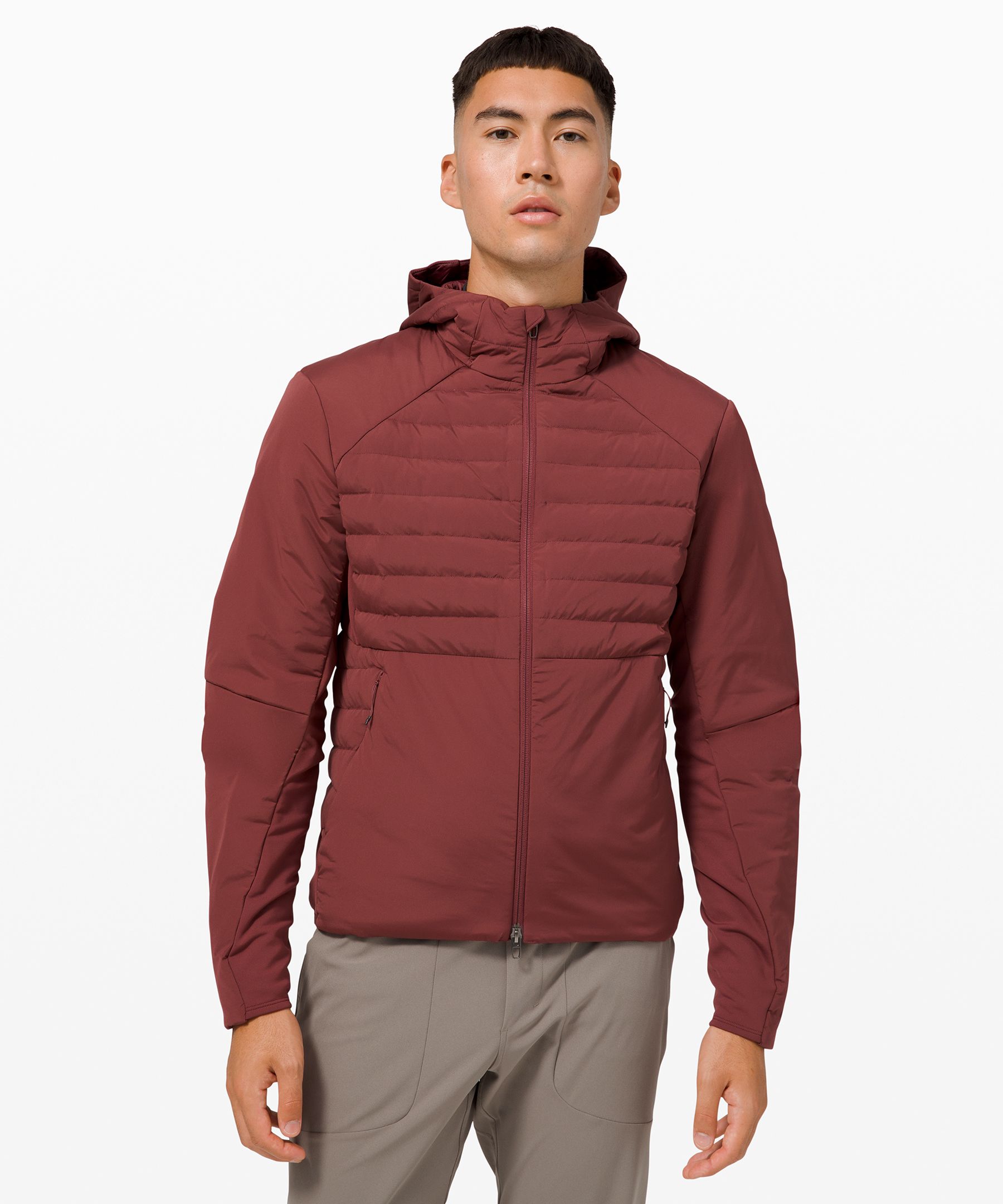 Lululemon Down For It All Hoodie In Burgundy