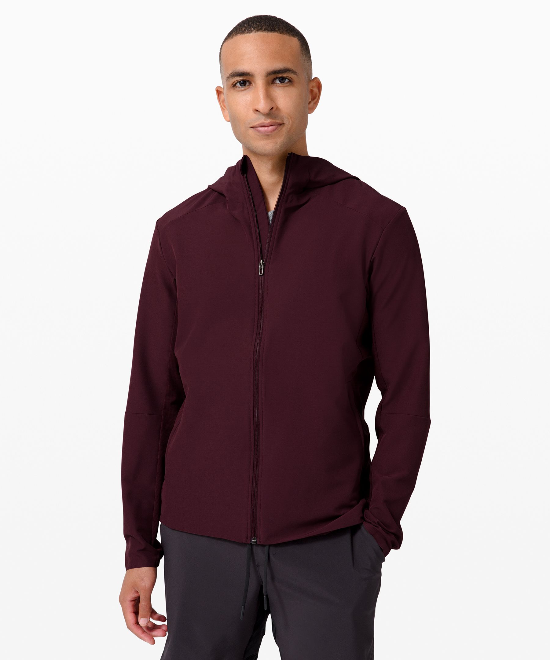 Lululemon Warp Lite Jacket *packable In Burgundy