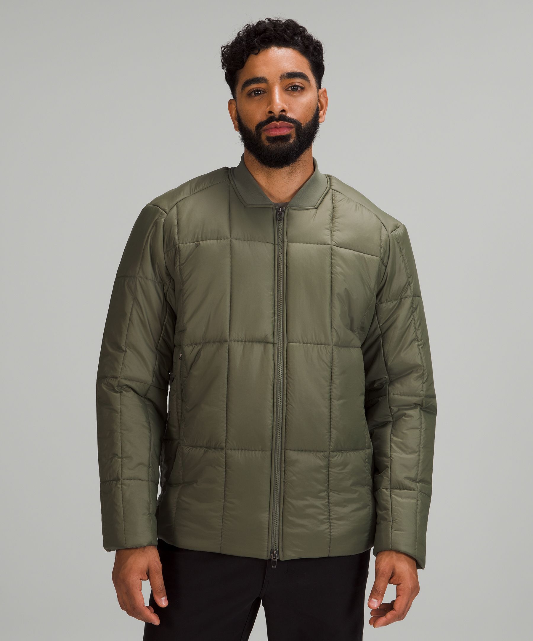 Insulated bomber store jacket mens