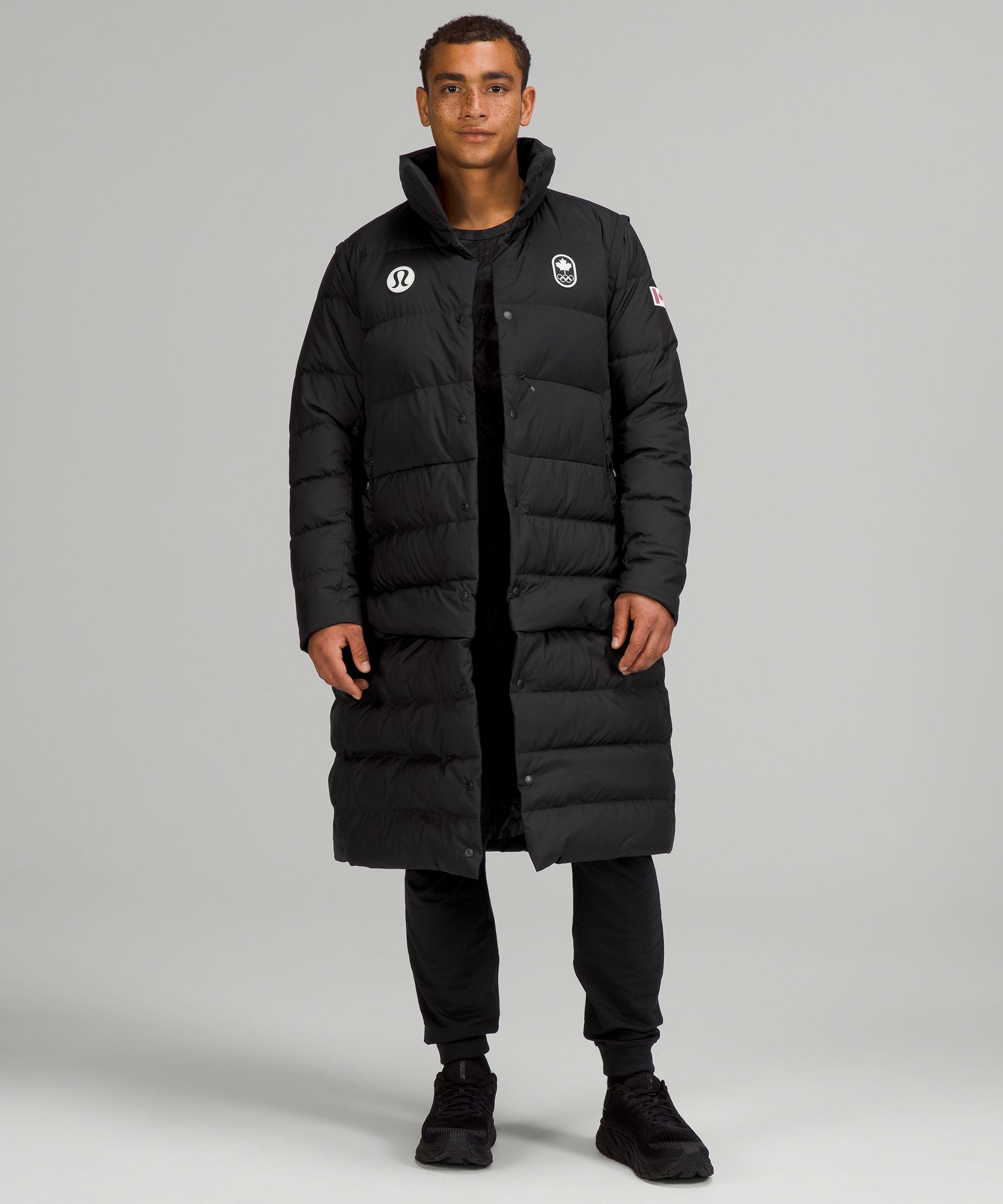 Lululemon Team Canada 22 Men's Transformable Parka *COC Logo. 1