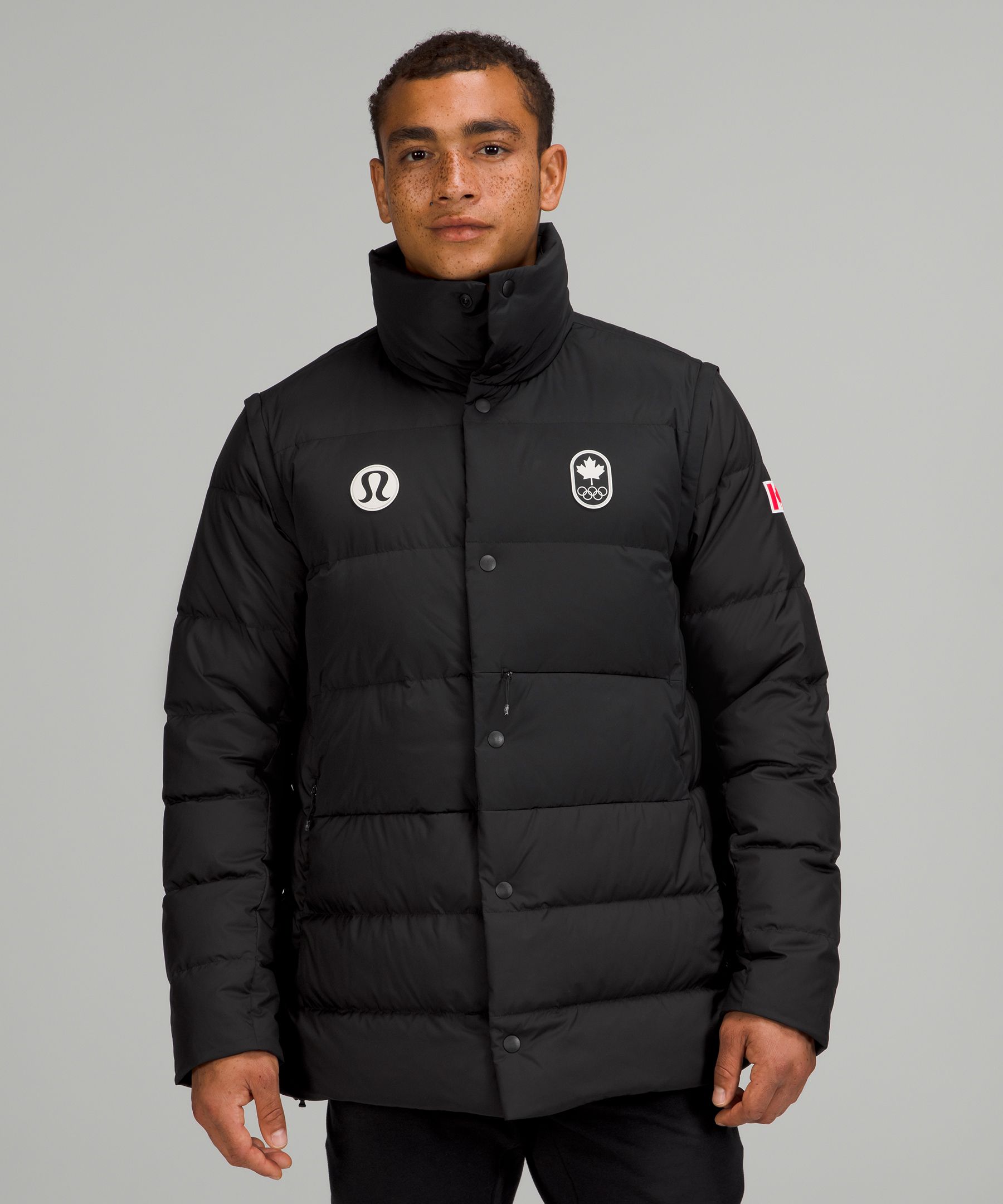 Lululemon Team Canada 22 Men's Transformable Parka *COC Logo. 11