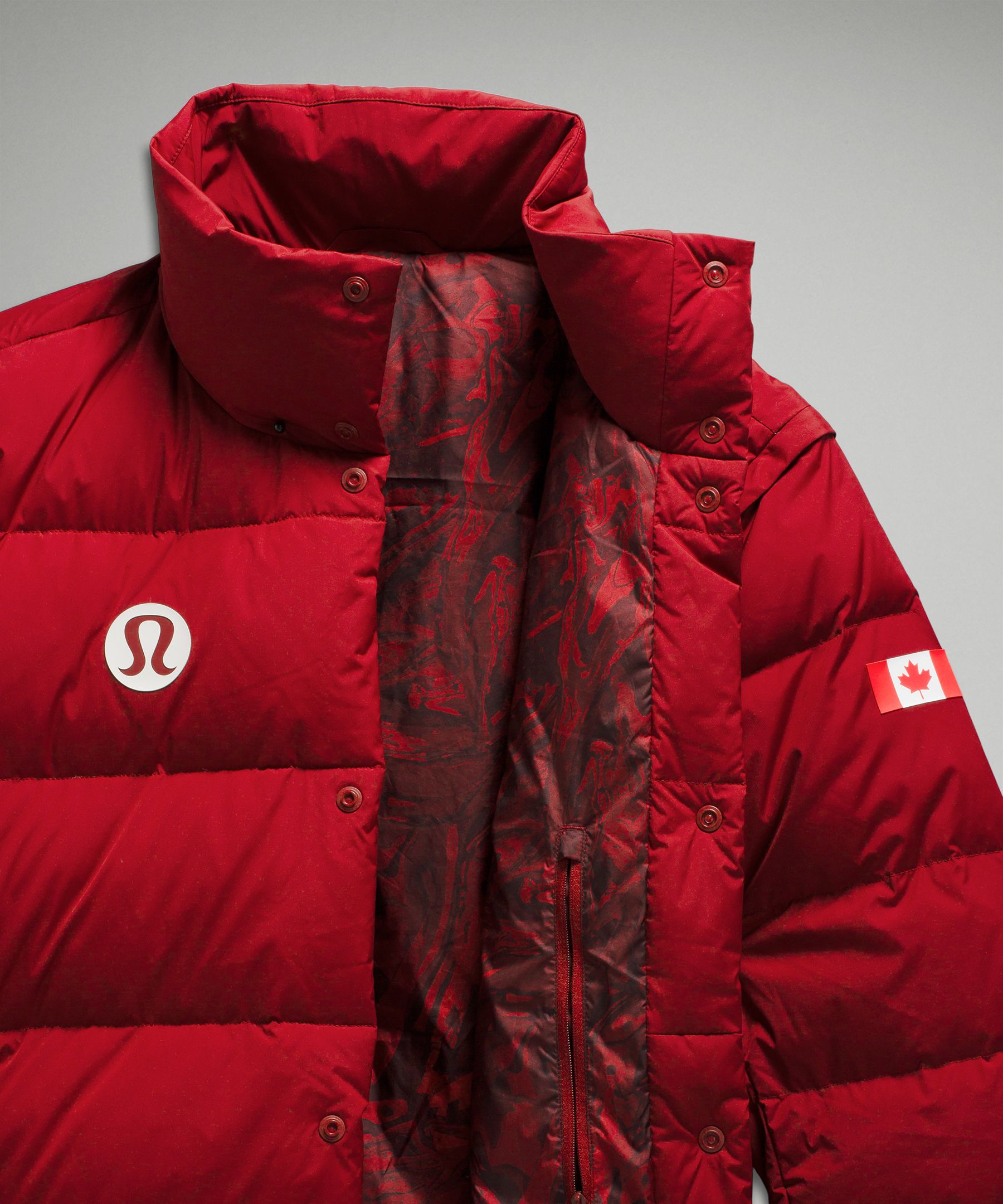 Lululemon Team Canada 22 Men's Transformable Parka *COC Logo. 6