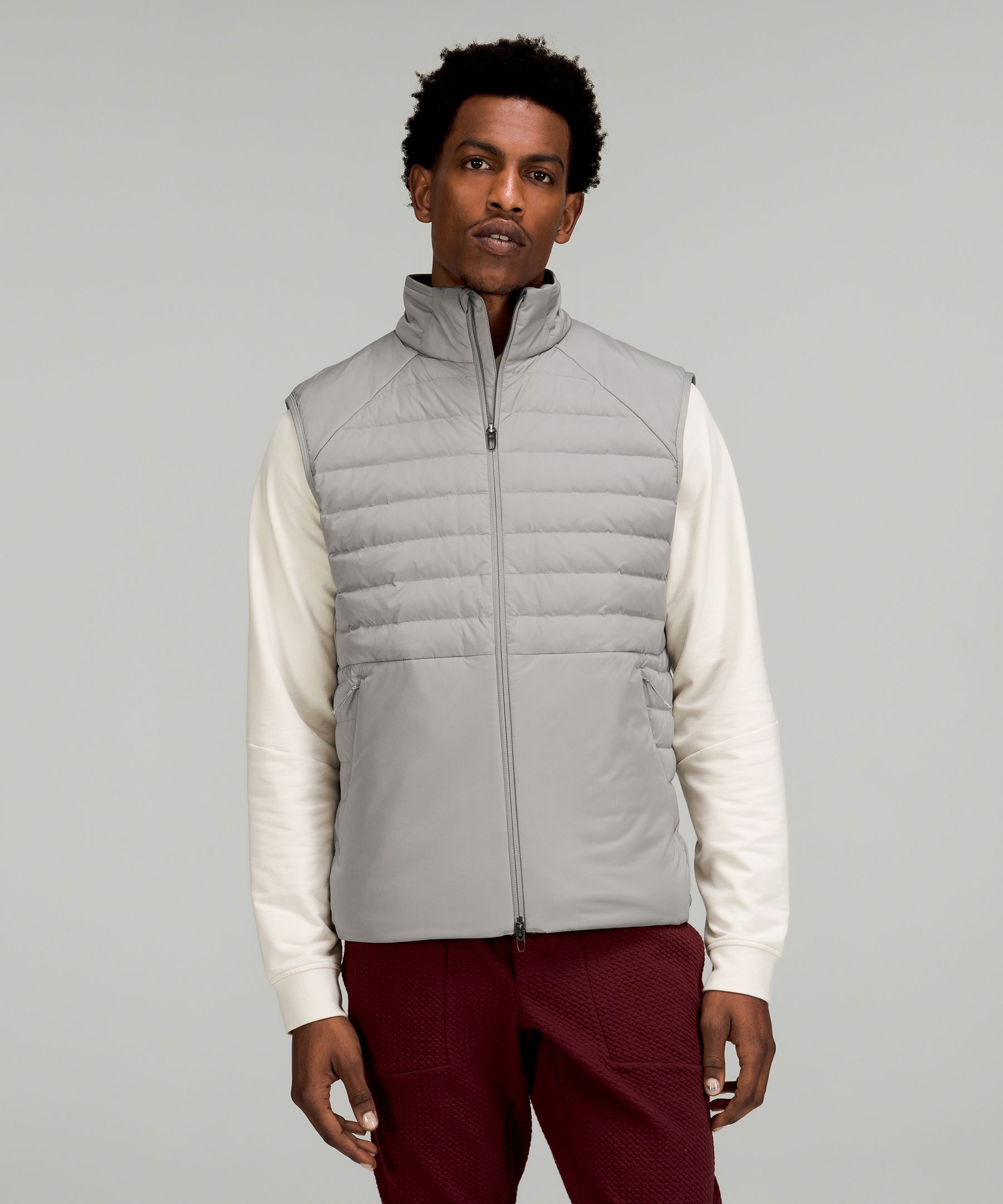 Lululemon Down For It All Vest In Gull Grey