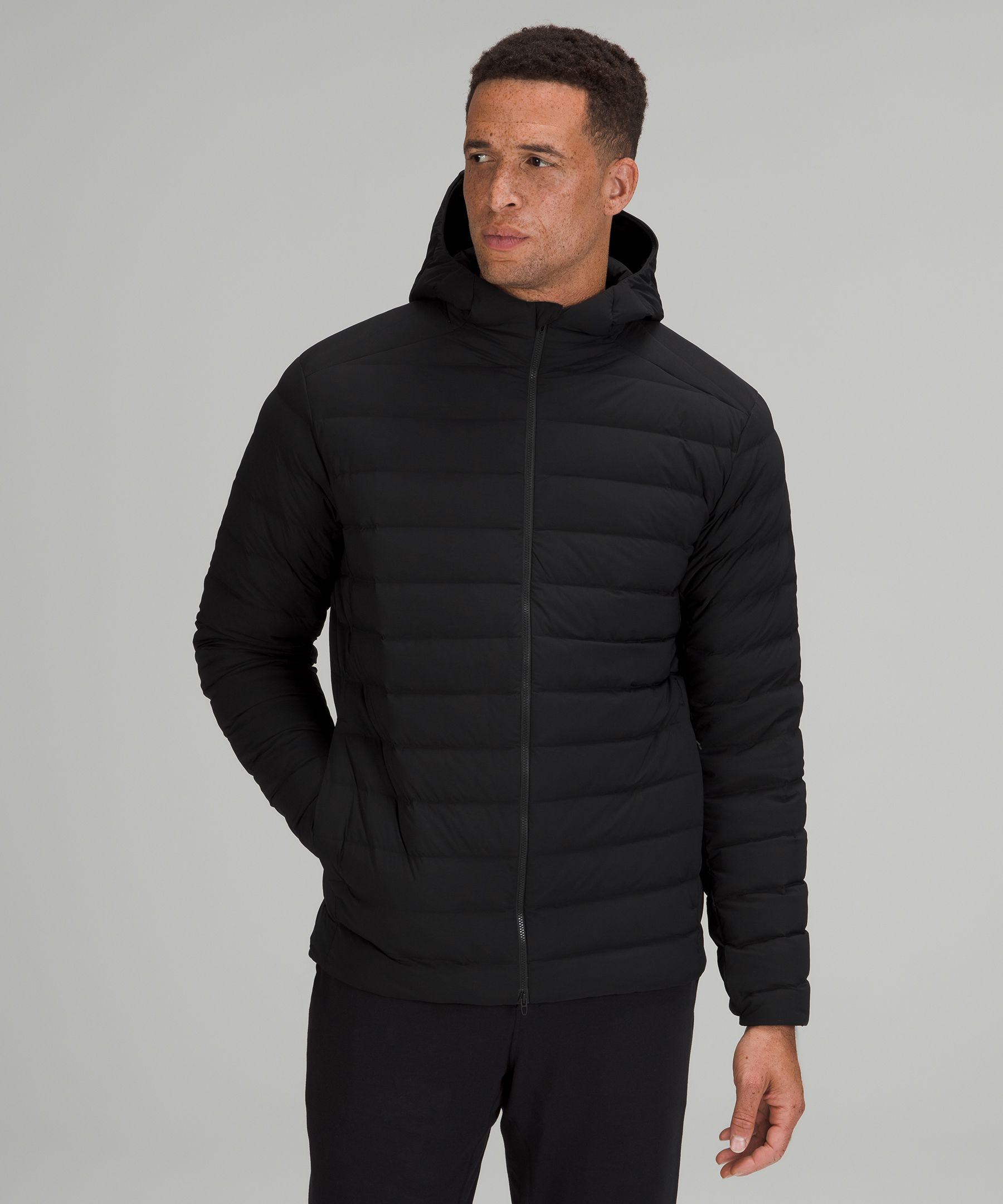 Navigation 700-Down-Fill Hoodie - Black,Neutral