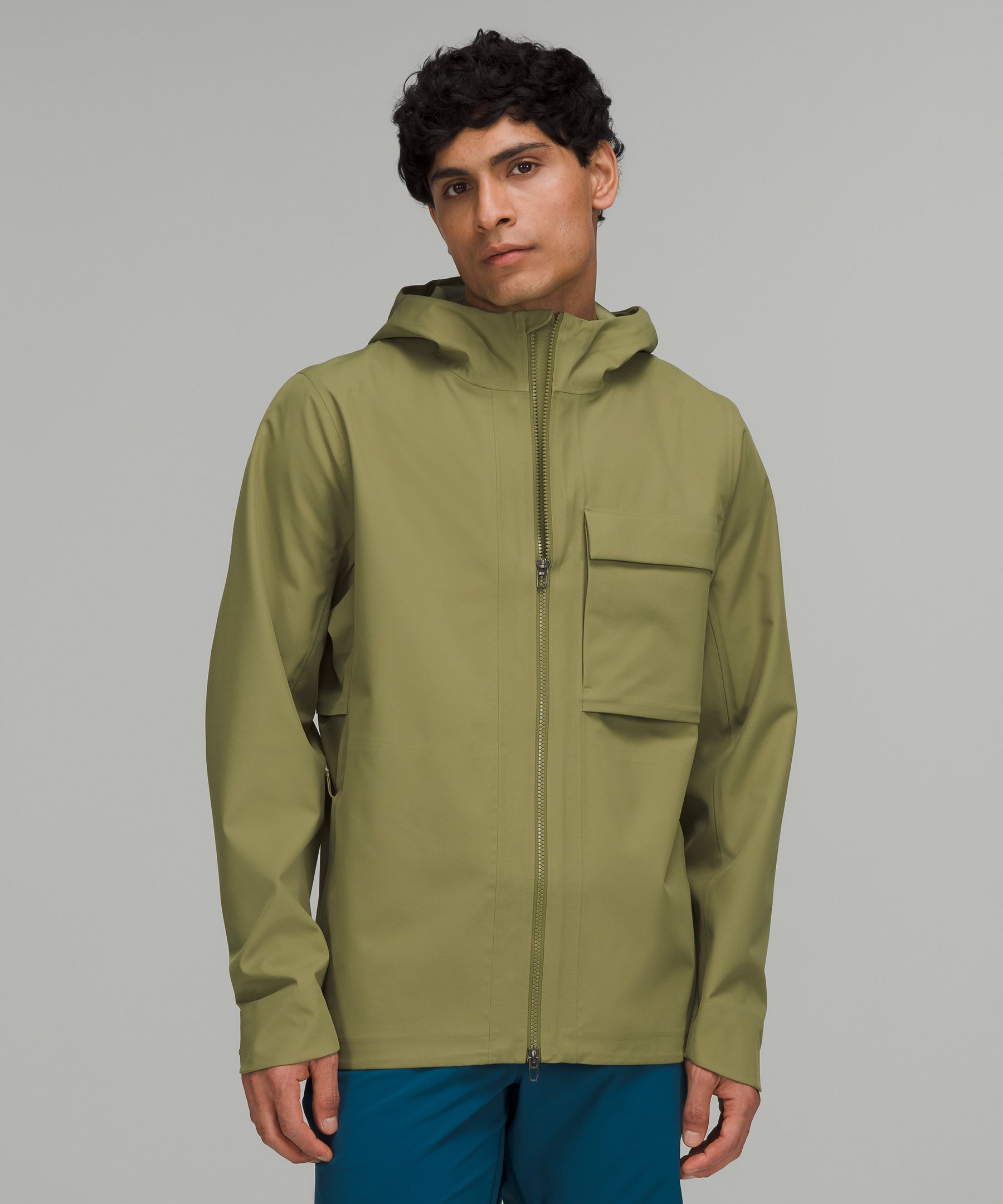 Lululemon Outpour Stretchseal Jacket In Bronze Green | ModeSens