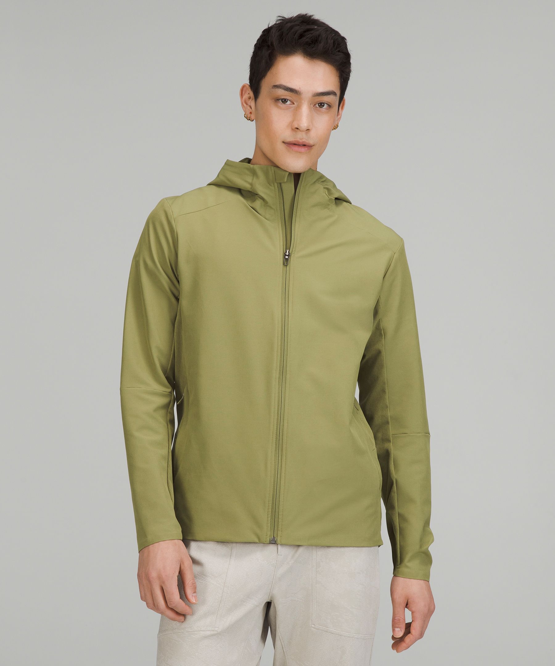 Lululemon Warp Light Packable Jacket In Bronze Green