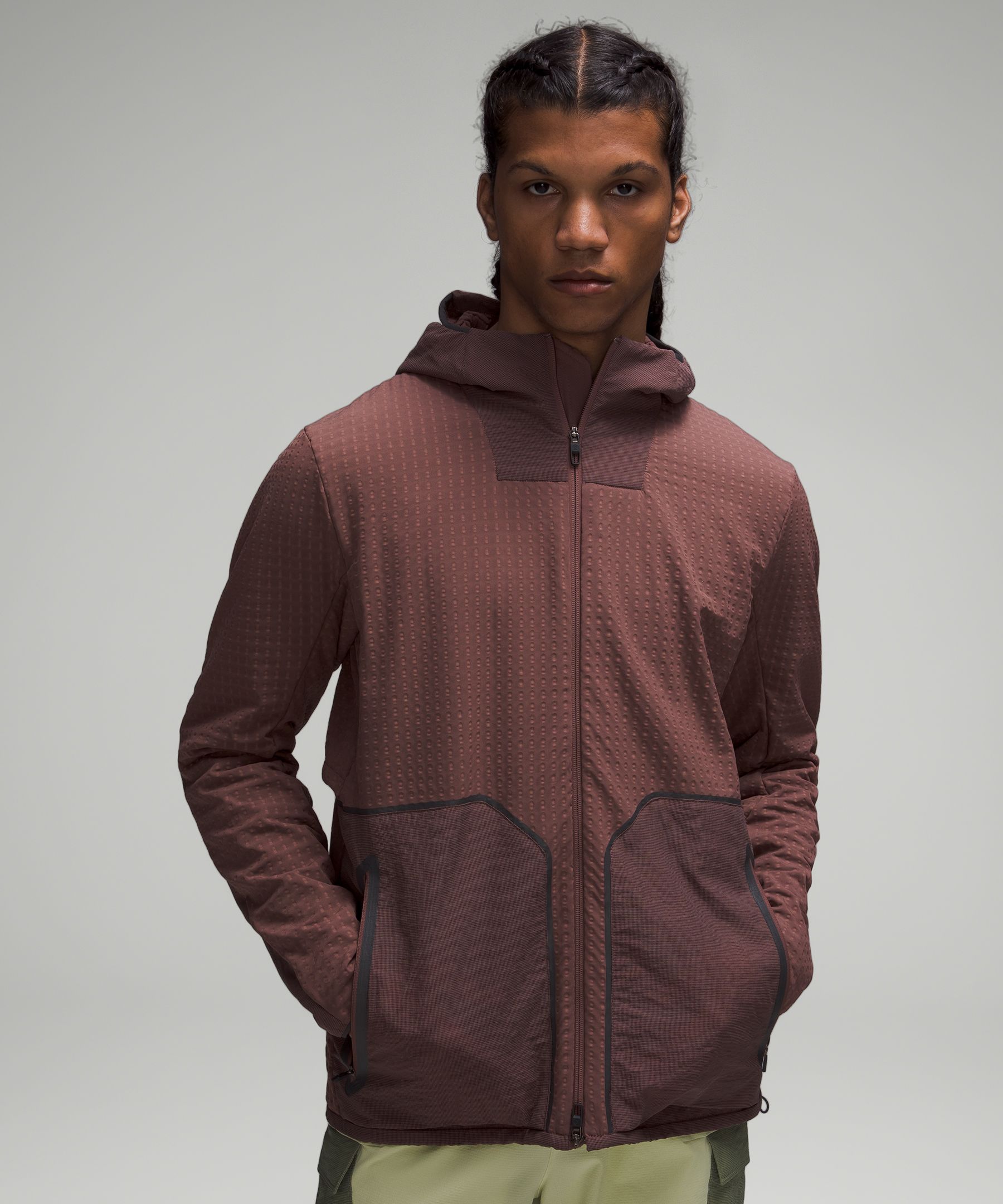 Lululemon Water-repellent Fleece Hiking Jacket In Dark Oxide | ModeSens