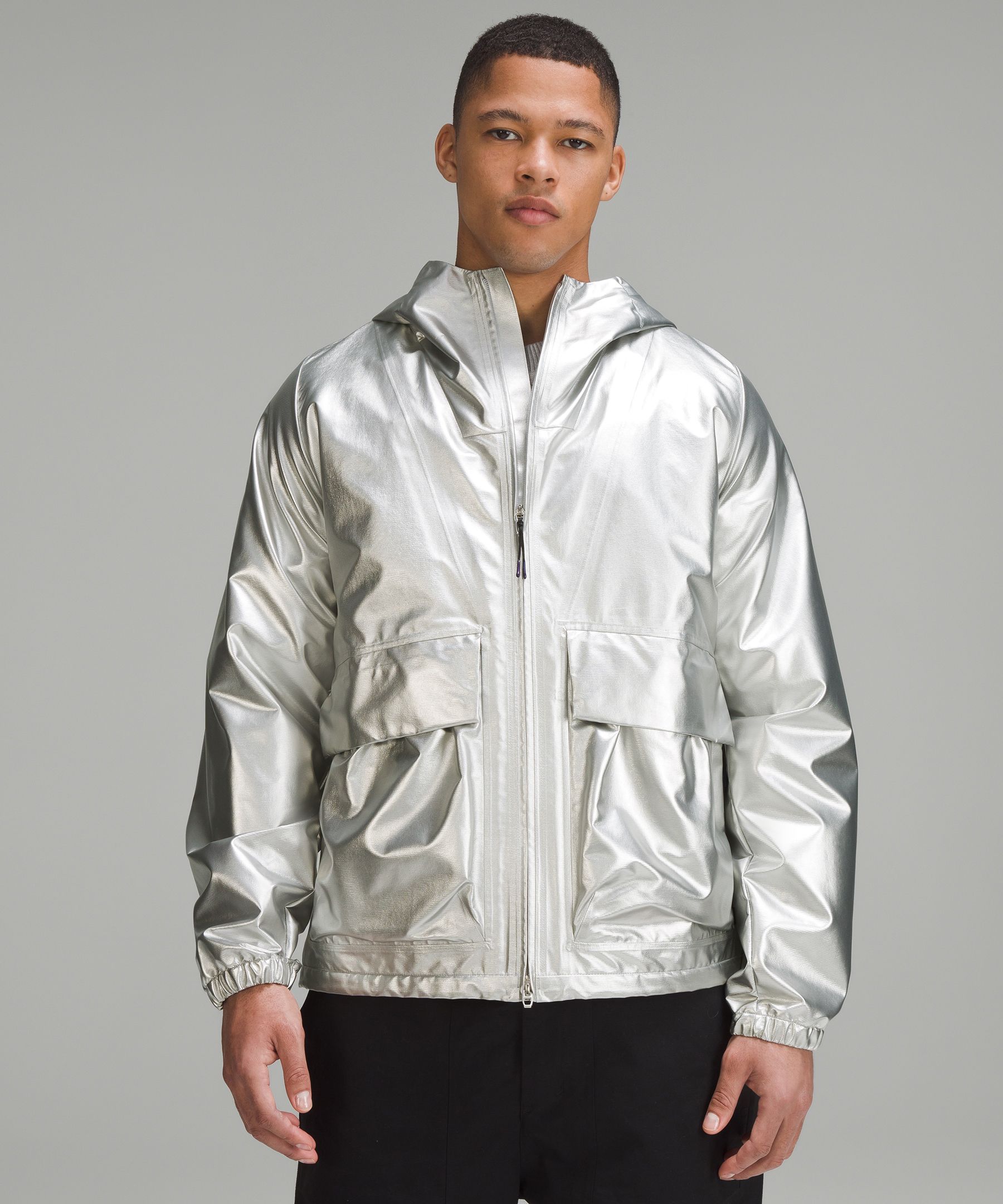 lululemon lab Hooded Metallic Jacket, Men's Coats & Jackets