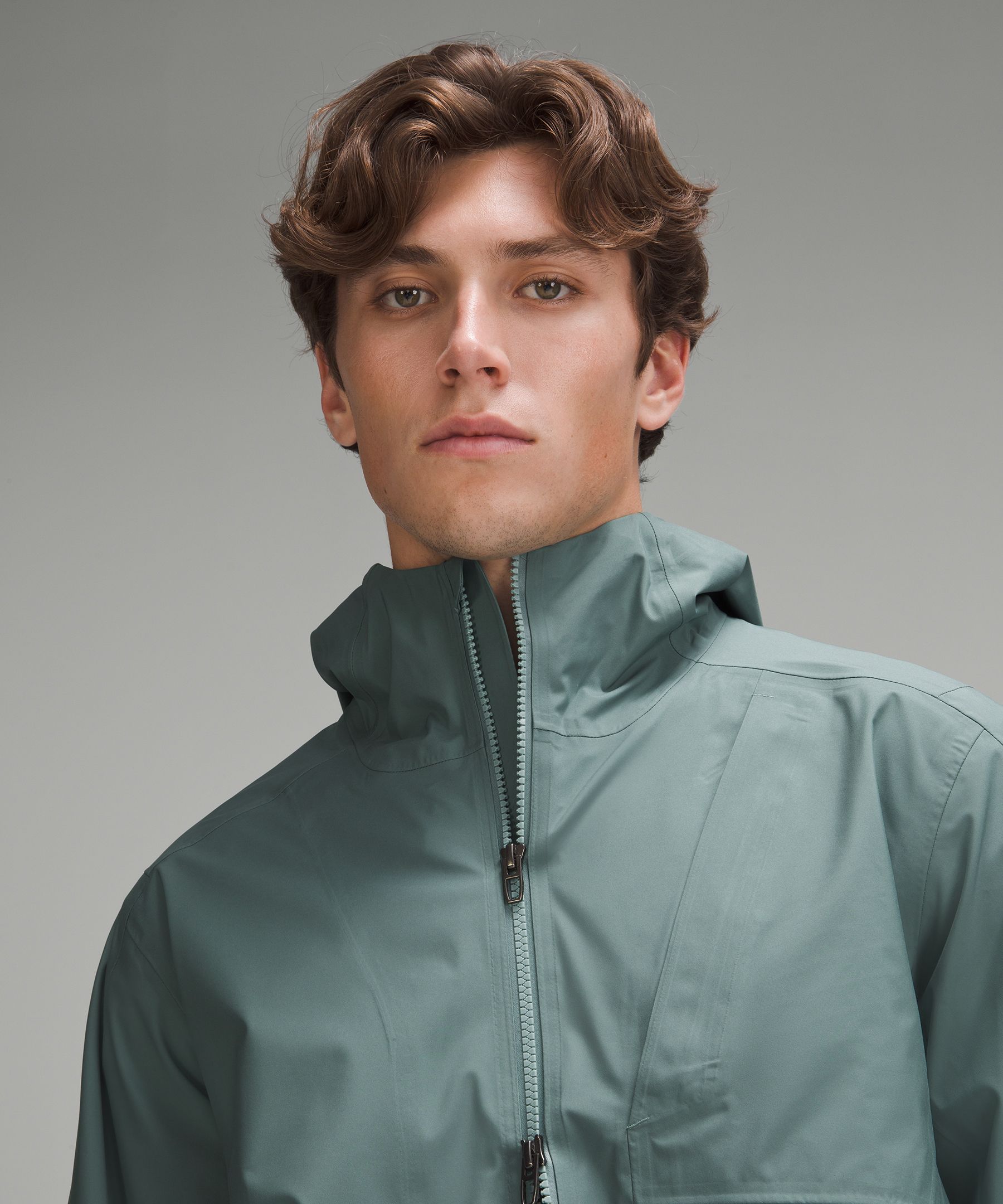 Waterproof Full-Zip Rain Jacket, Men's Coats & Jackets