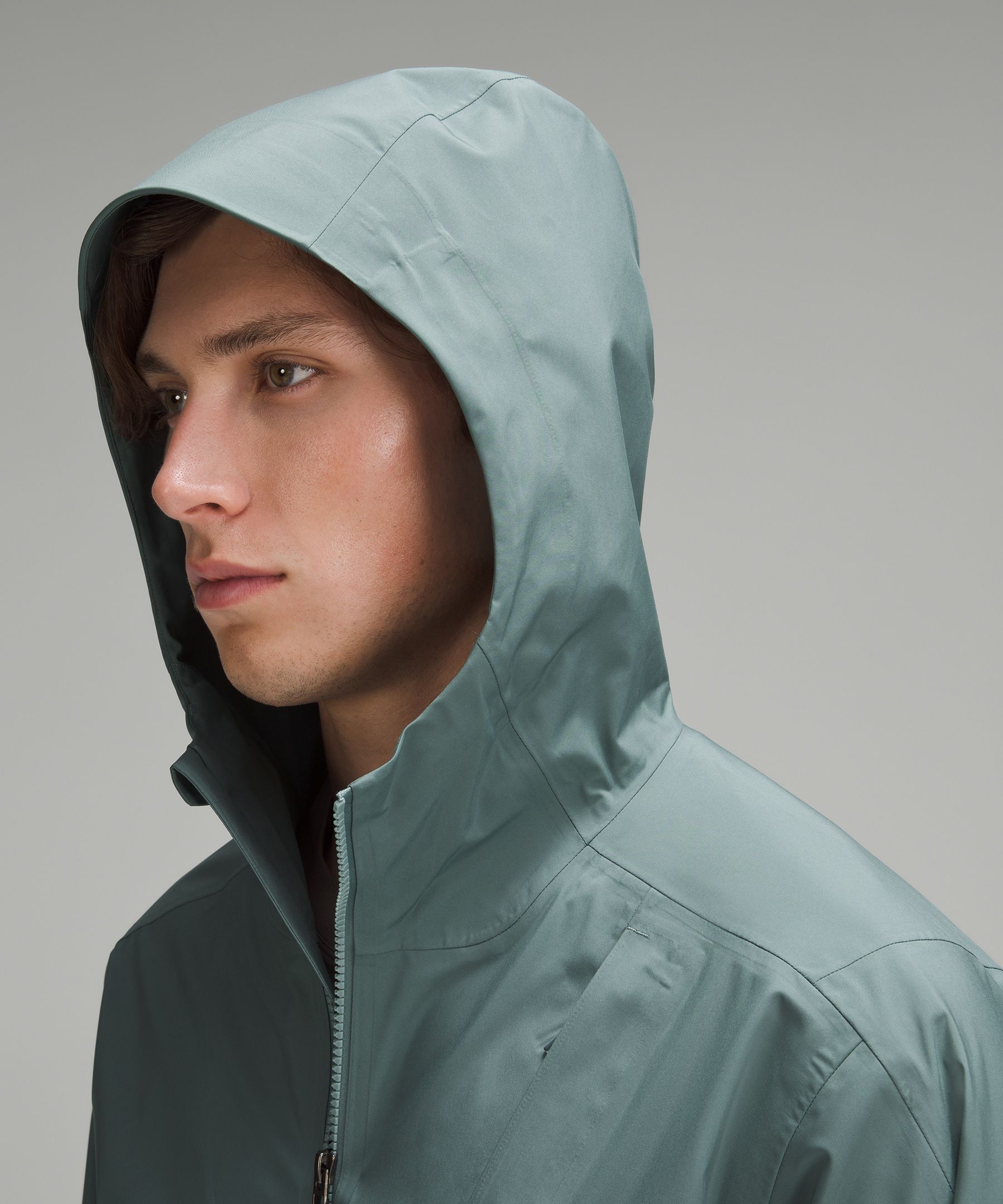 Shop Lululemon Waterproof Full-zip Rain Jacket
