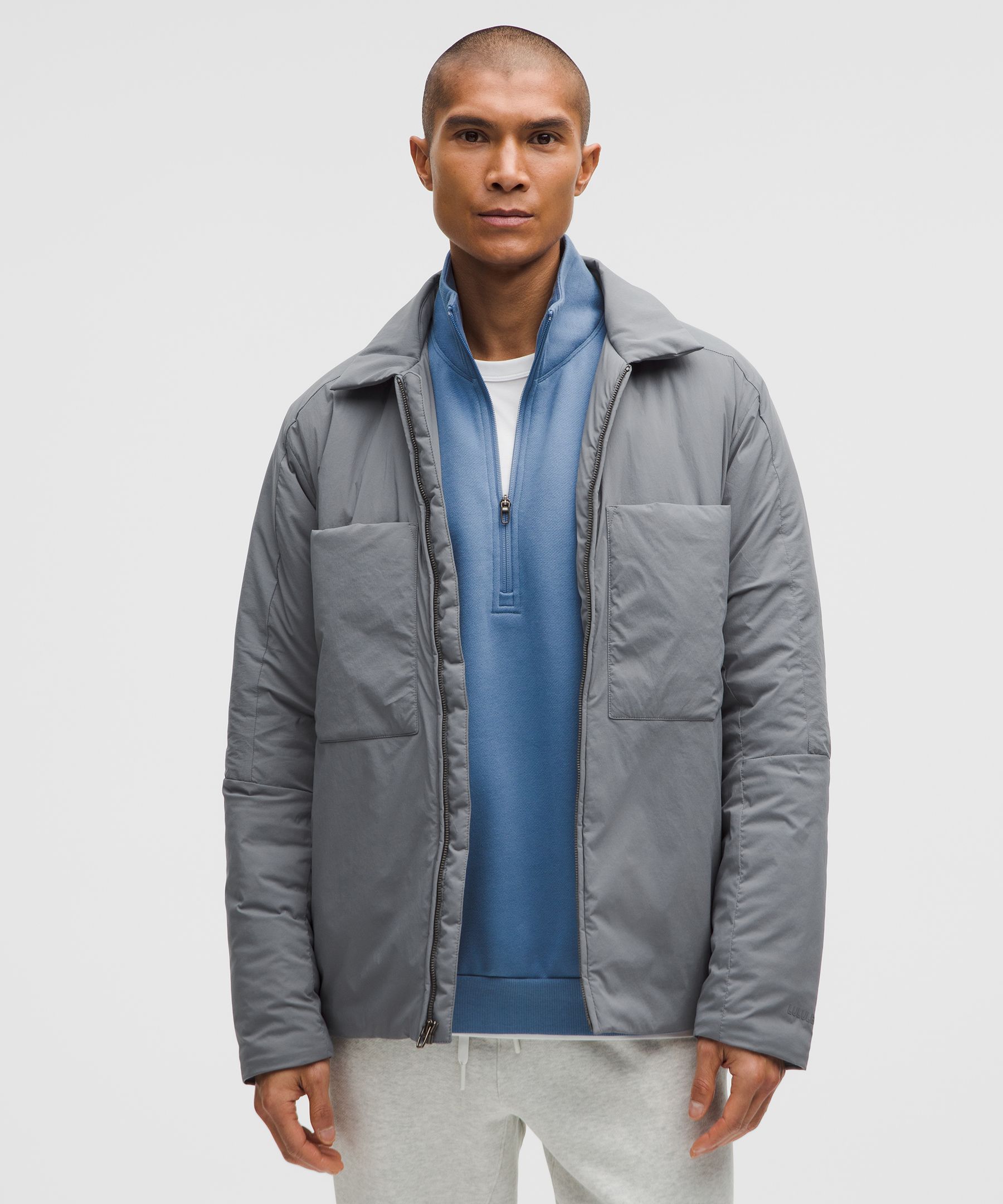 Insulated Utility Shirt Jacket - Grey