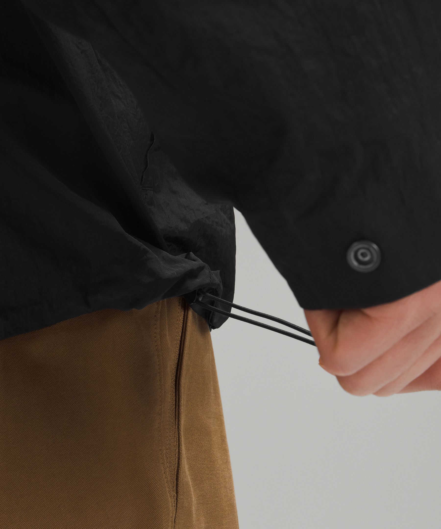 Shop Lululemon Textured Full-zip Hooded Jacket