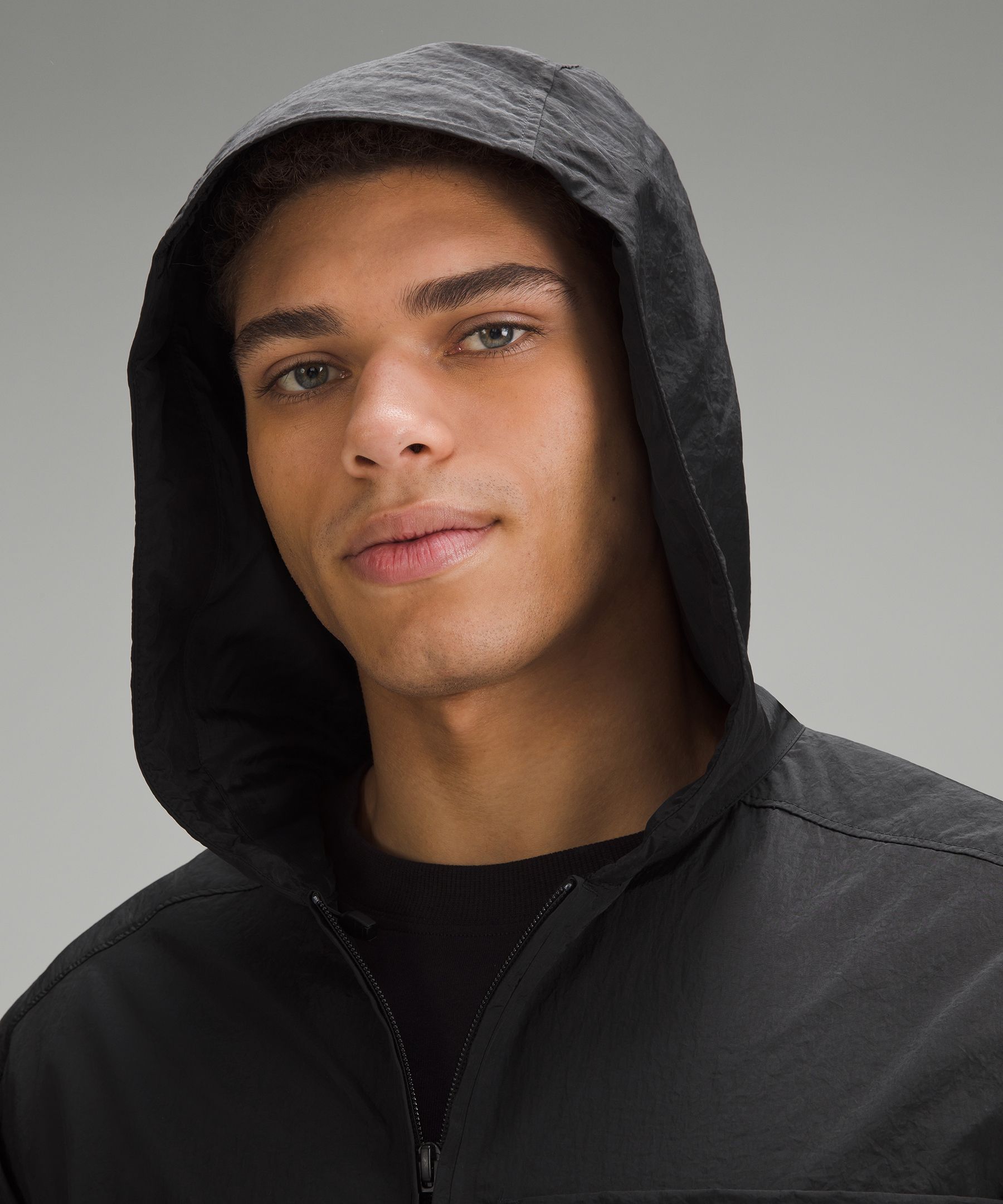 Textured Full-Zip Hooded Jacket | Men's Coats & Jackets