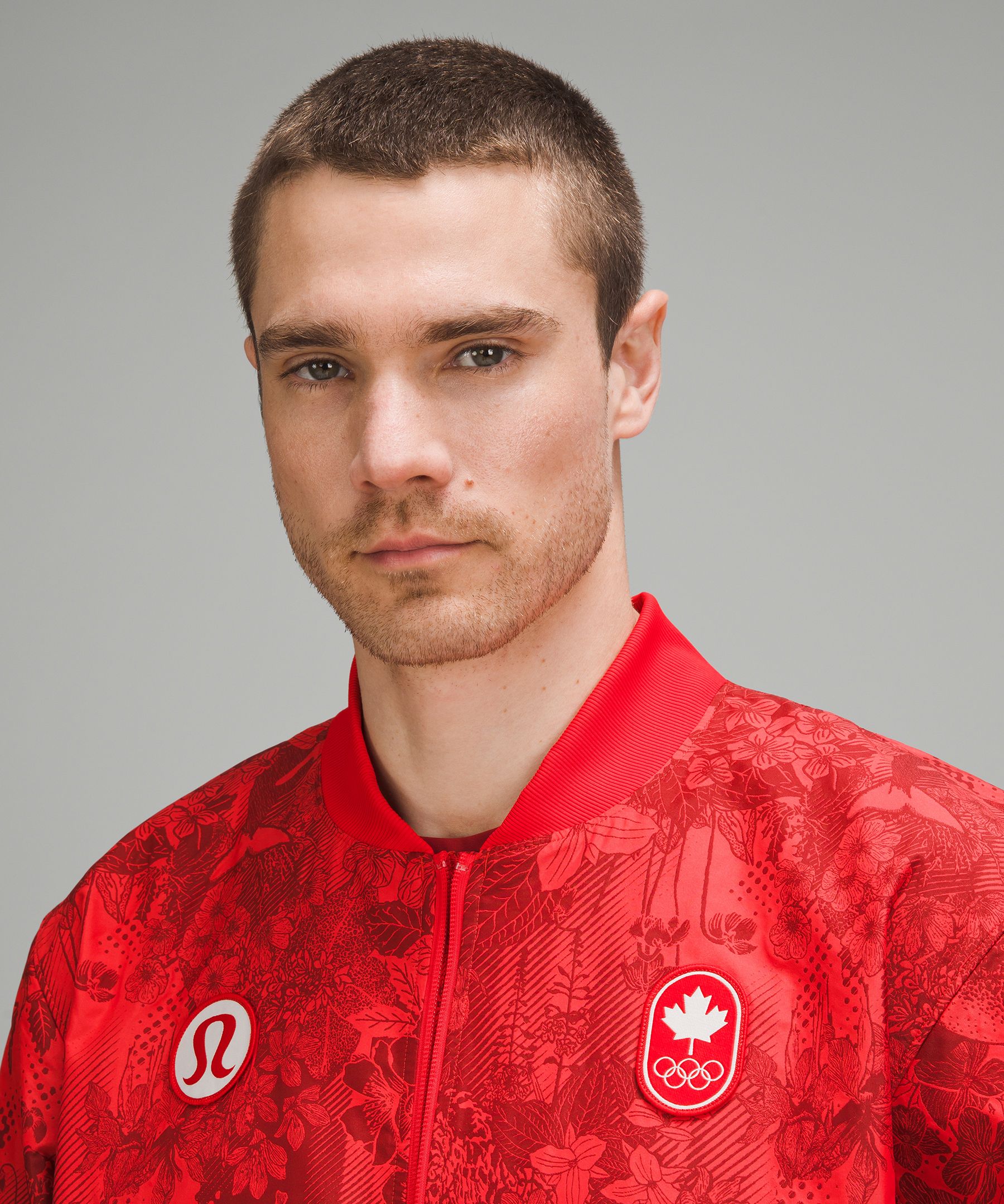 Team Canada Men's Vented Jacquard Bomber Jacket *COC Logo