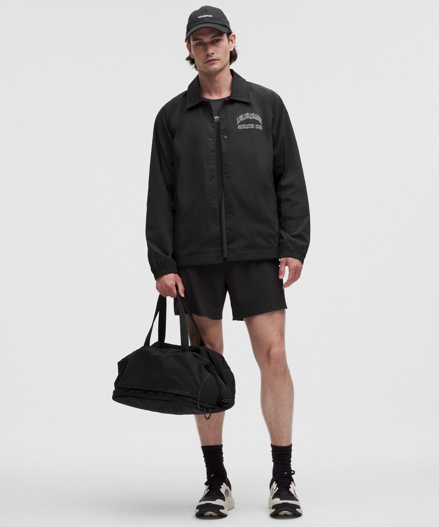 Мужская куртка Lululemon Coaches Jacket *Graphic, цвет: Чёрный — фото 2