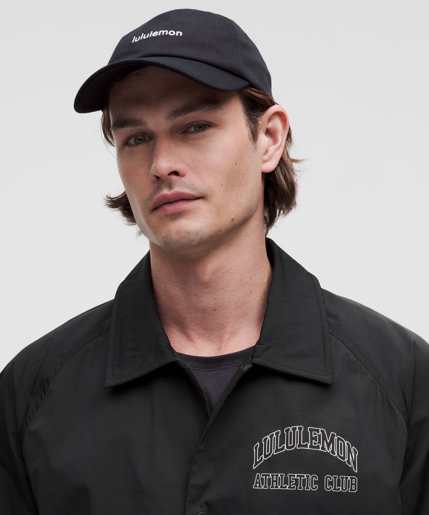 Мужская куртка Lululemon Coaches Jacket *Graphic, цвет: Чёрный — фото 4