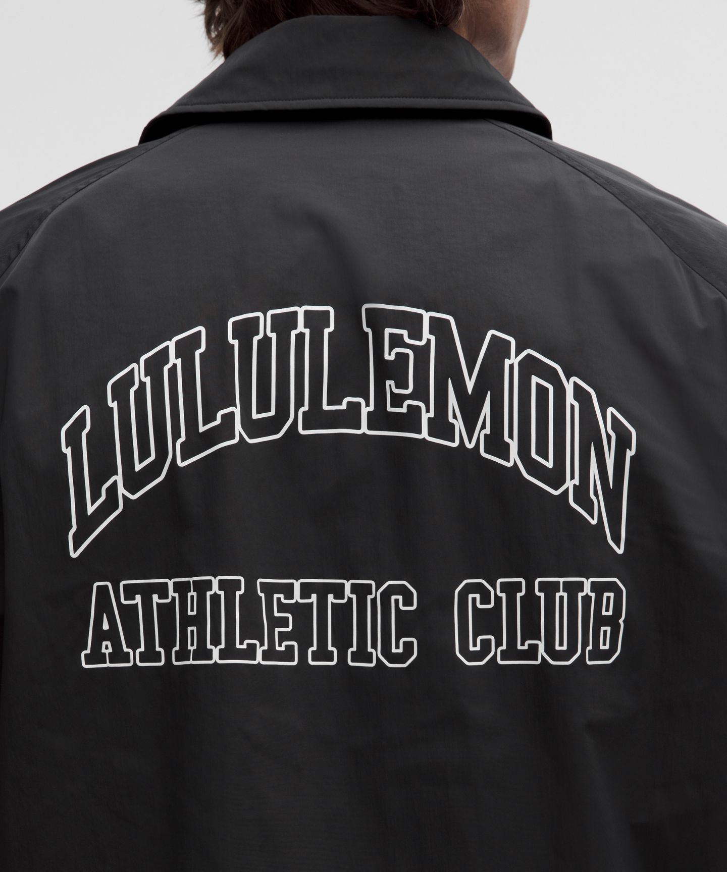 Мужская куртка Lululemon Coaches Jacket *Graphic, цвет: Чёрный — фото 6