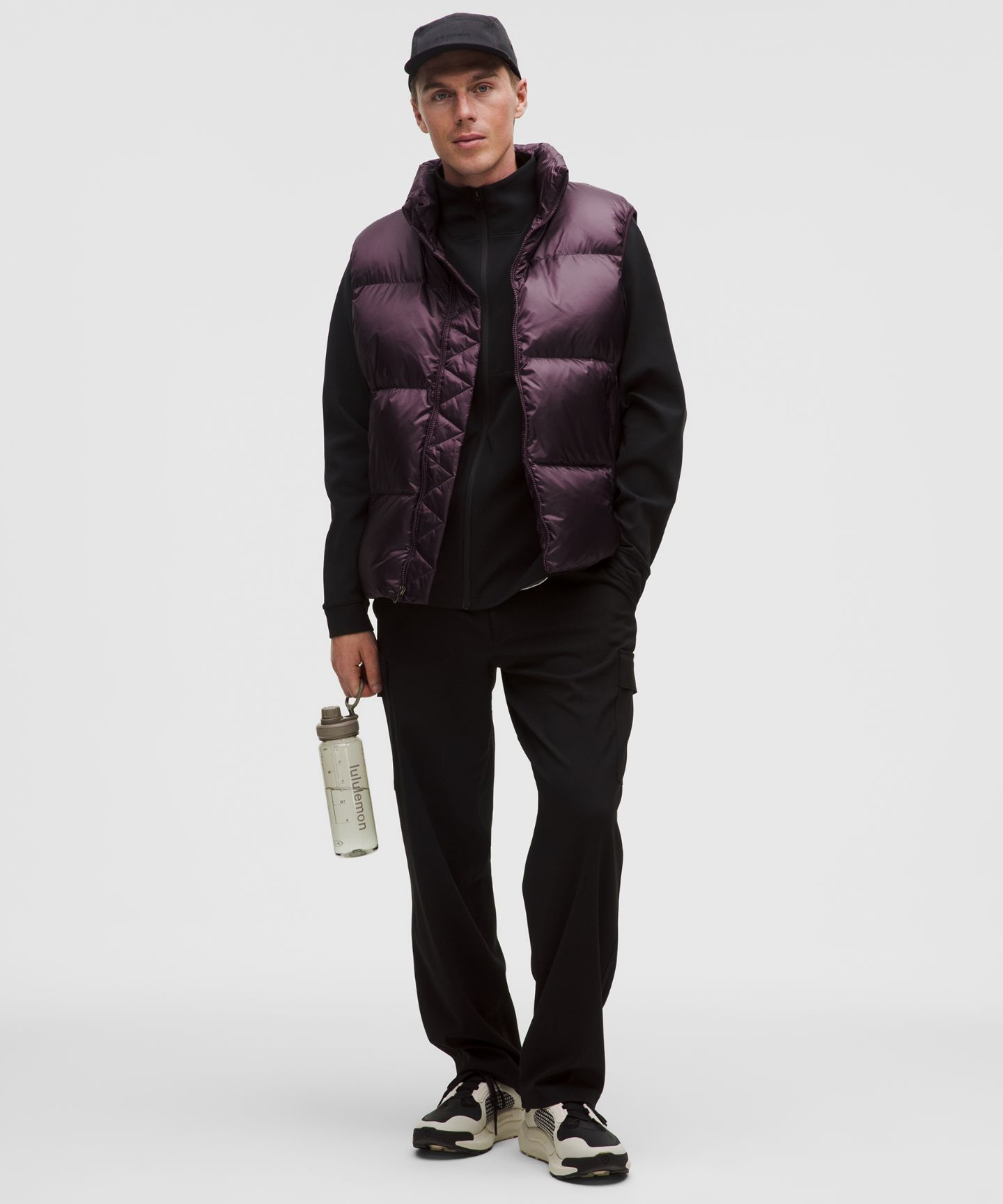 Мужской пуховый жилет Lululemon Always Down Puffer, цвет: Чёрный сливовый — фото 2