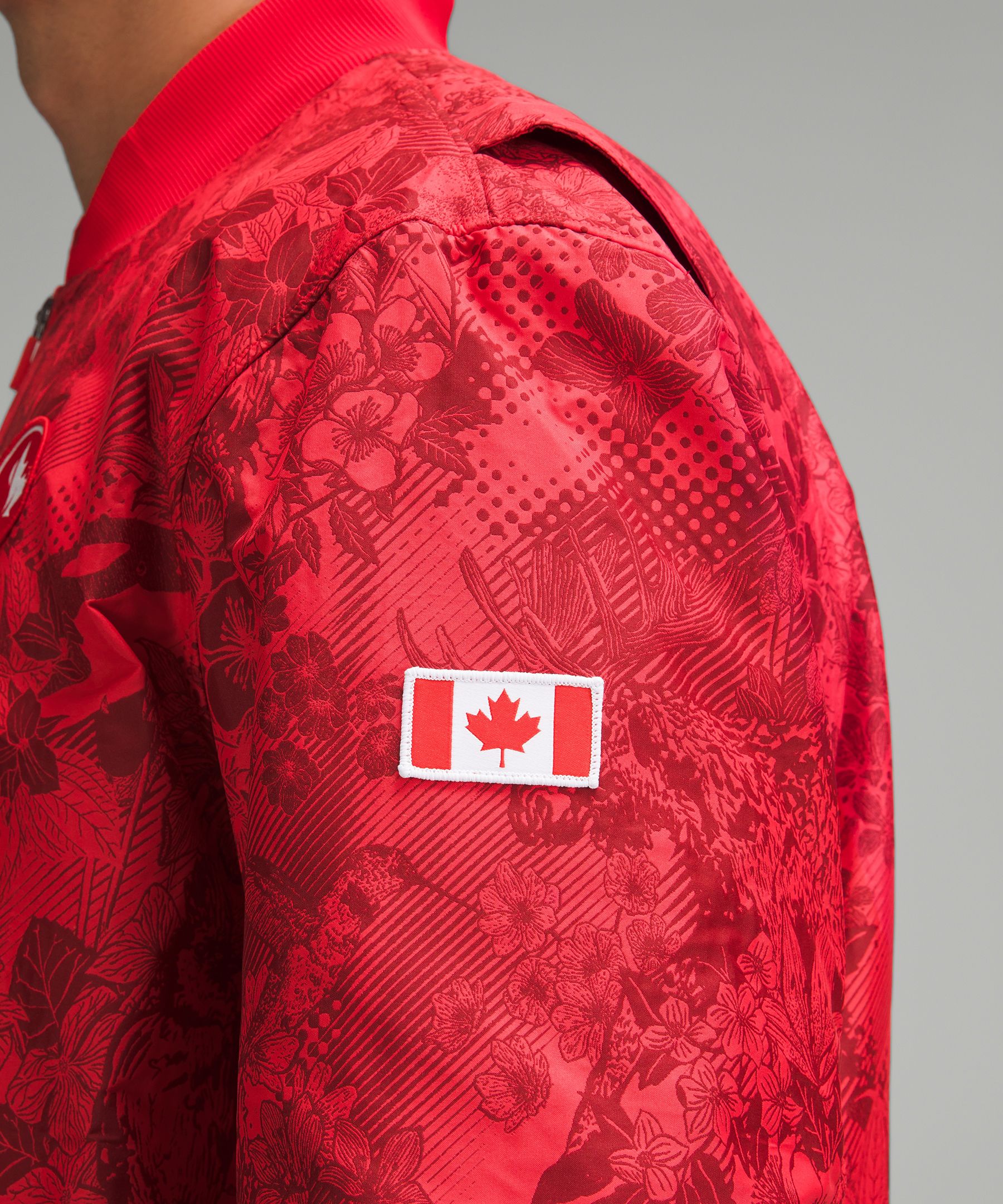 Team Canada Men's Vented Jacquard Bomber Jacket *CPC Logo | Coats & Jackets