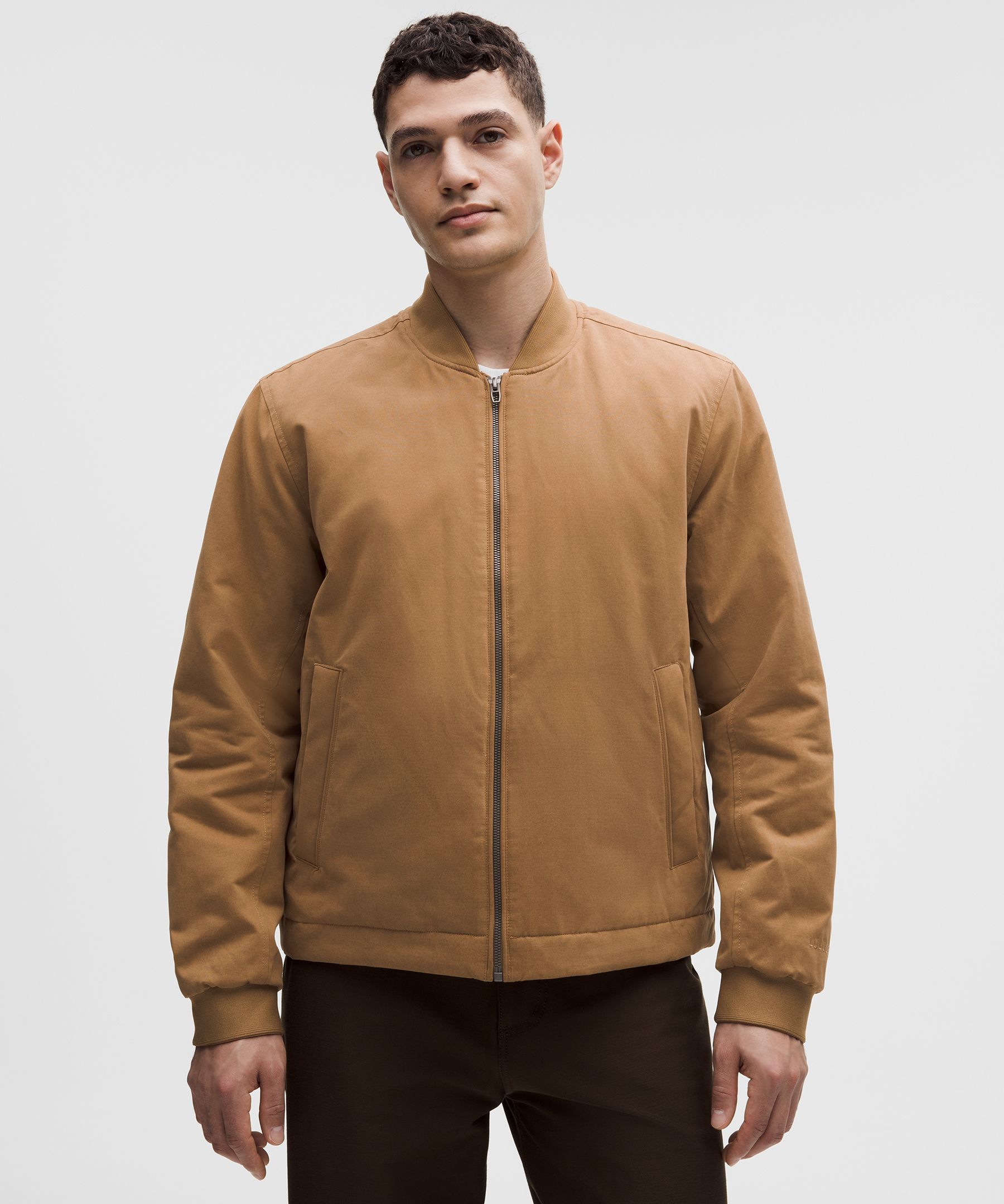 Insulated Cotton-Blend Bomber Jacket