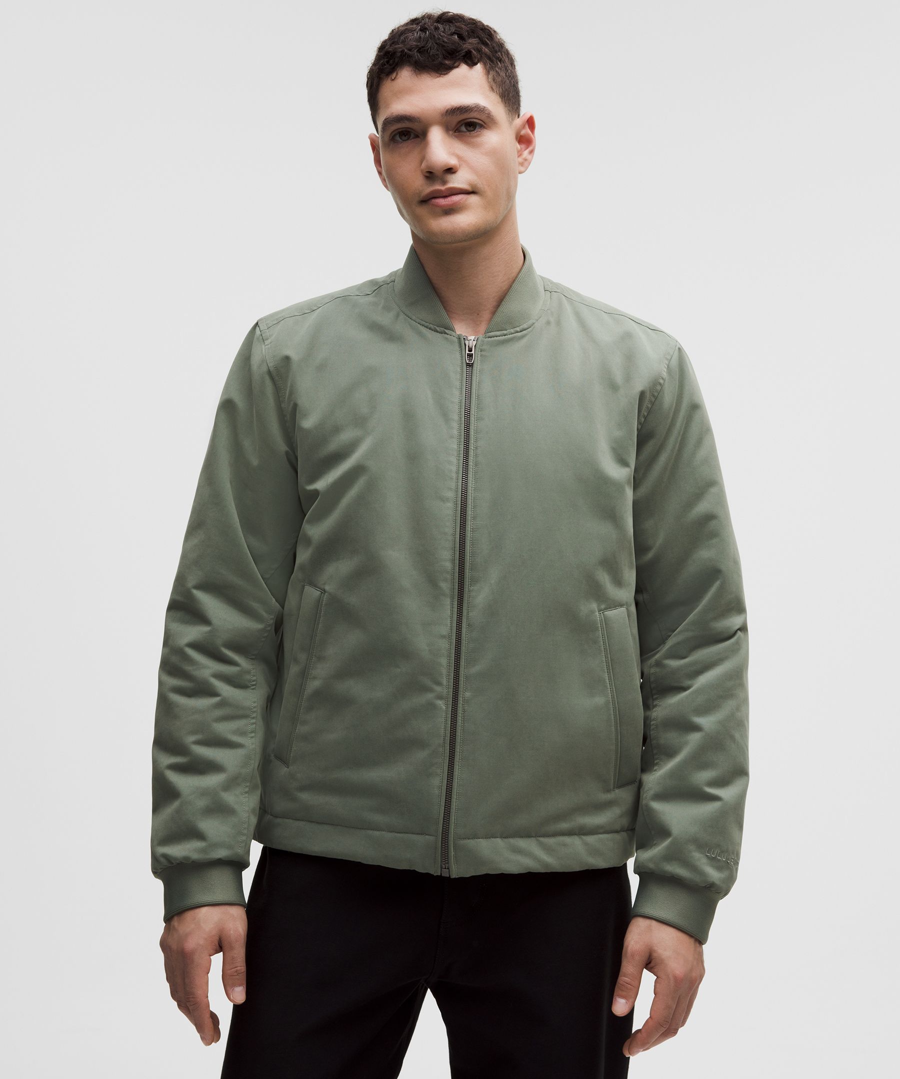 Insulated Cotton-Blend Bomber Jacket