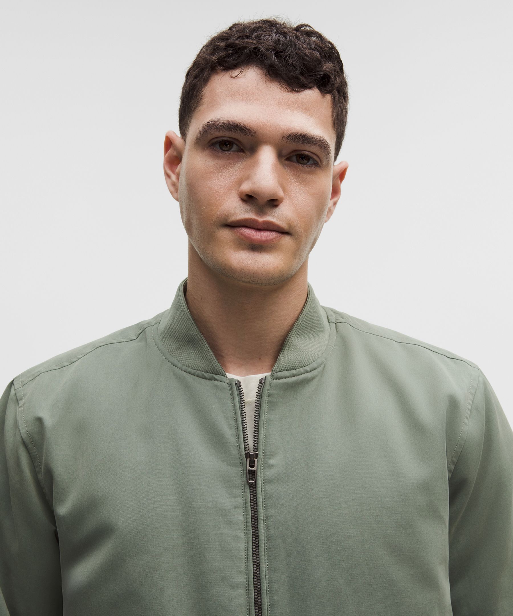 Insulated Cotton-Blend Bomber Jacket