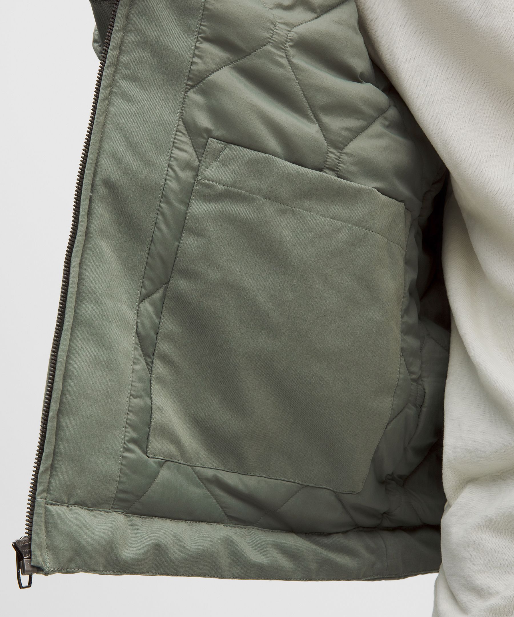 Insulated Cotton-Blend Bomber Jacket