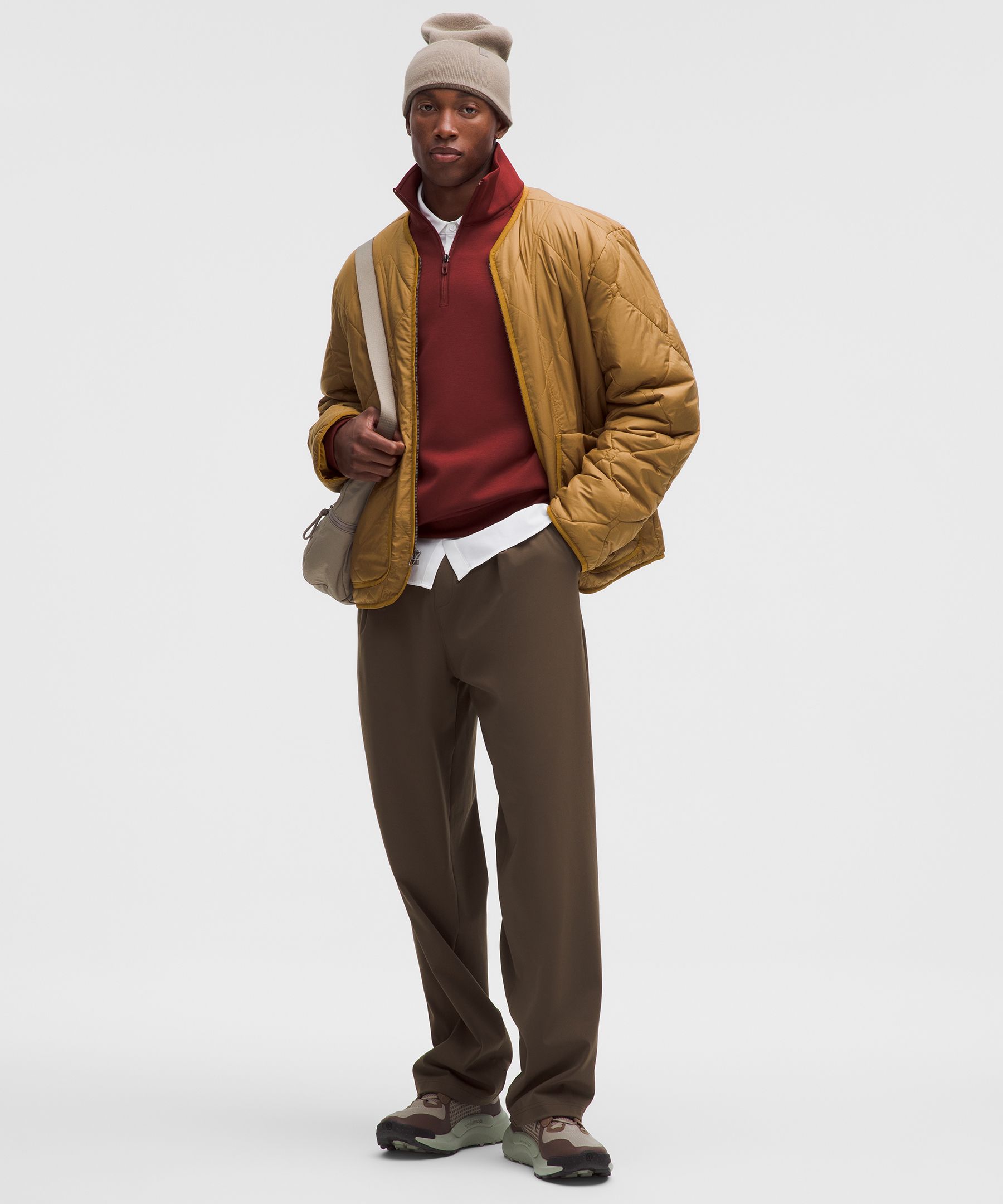 Gefütterte Steppjacke mit Rautenmuster