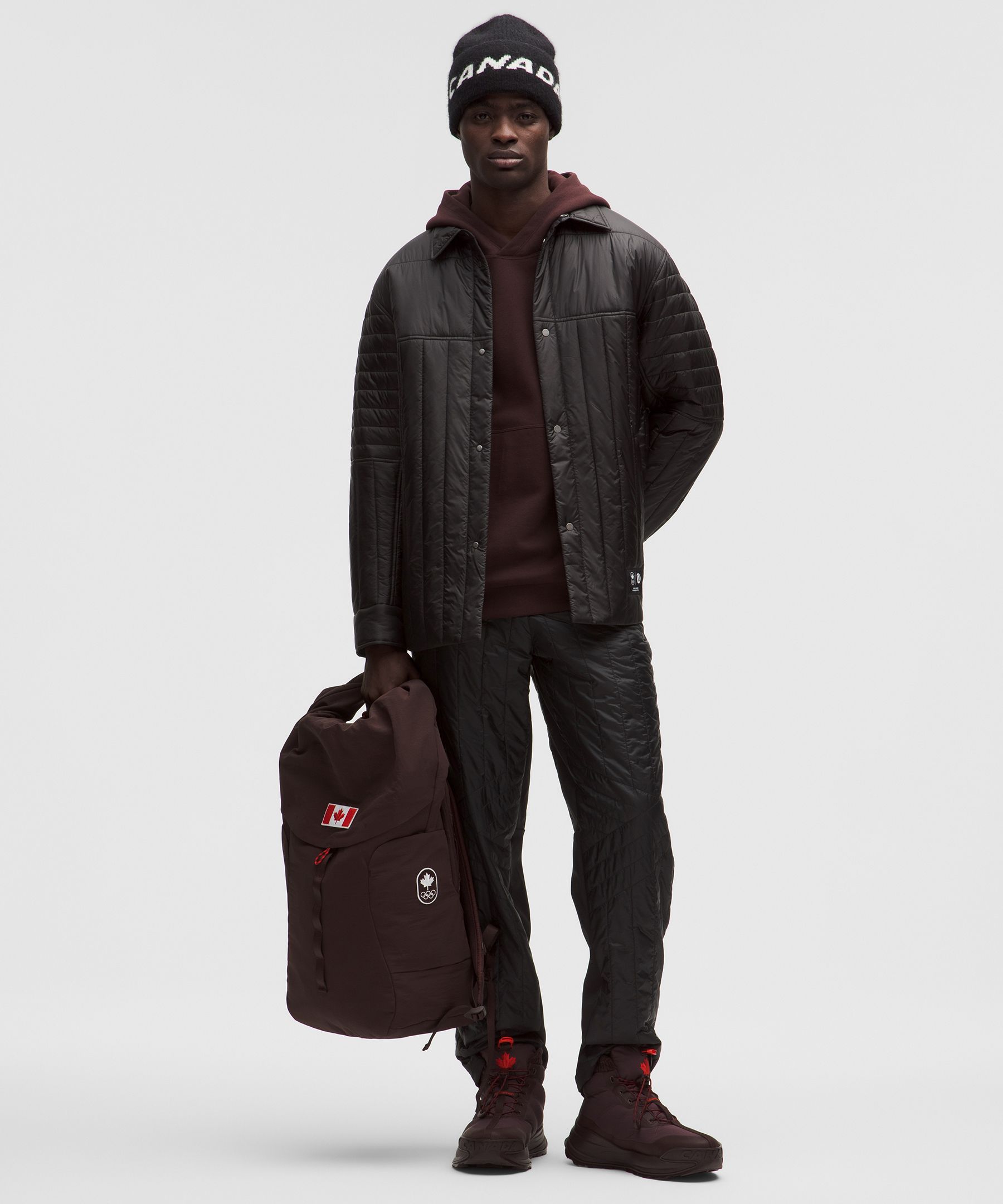 Team Canada Men's Nylon Taffeta Insulated Shacket