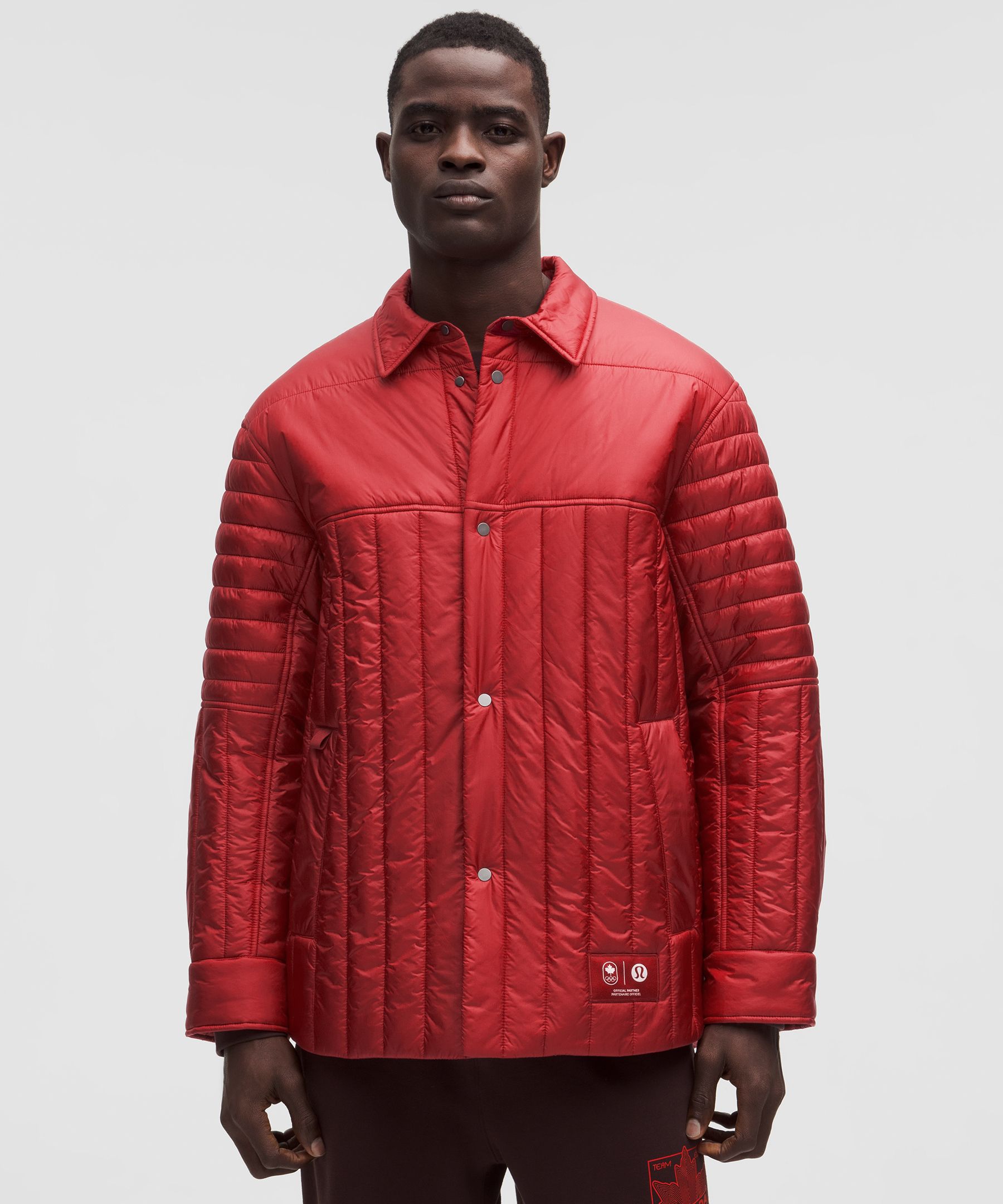 Team Canada Men's Nylon Taffeta Insulated Shacket *COC Logo