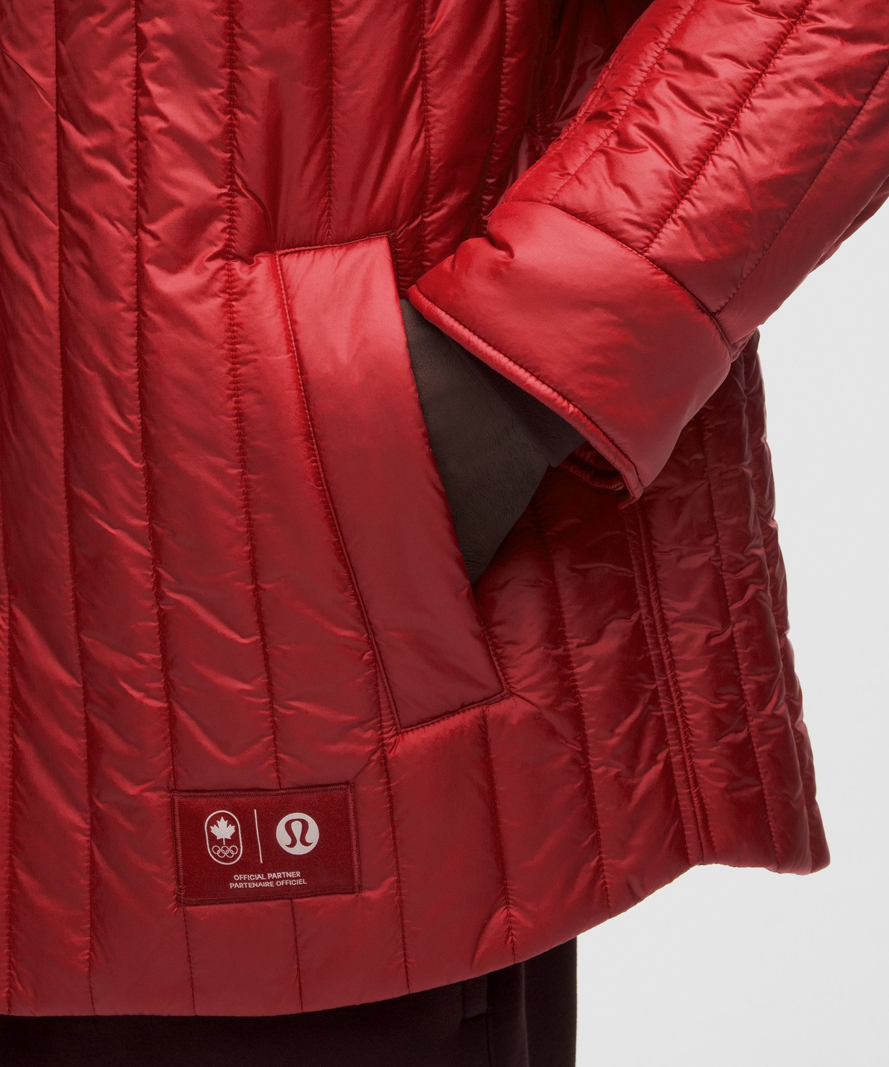 Team Canada Men's Nylon Taffeta Insulated Shacket *COC Logo